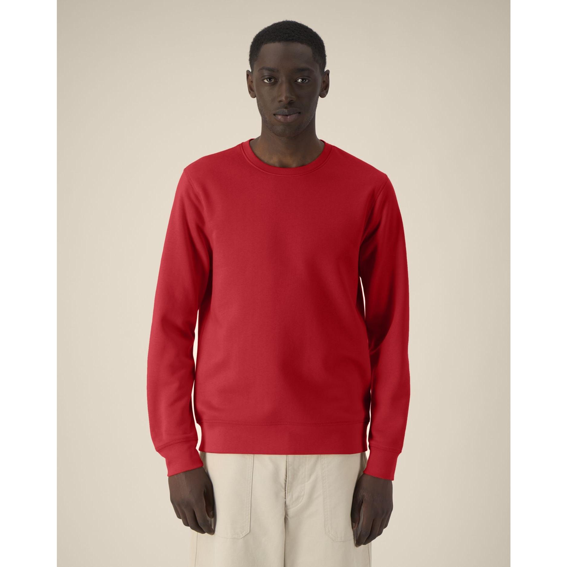 Bluză cu guler rotund Unisex Roller Red S