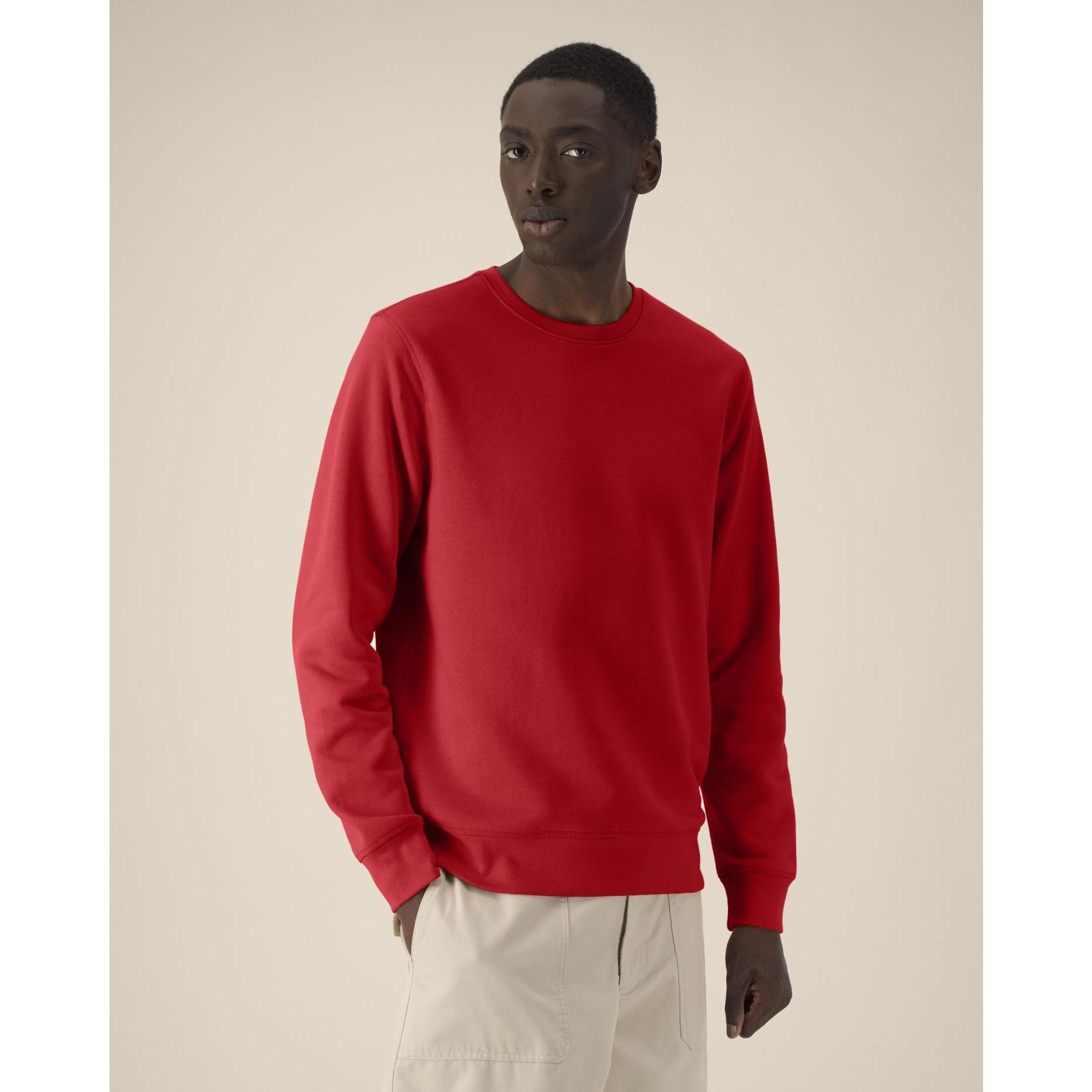 Bluză cu guler rotund Unisex Roller Red S