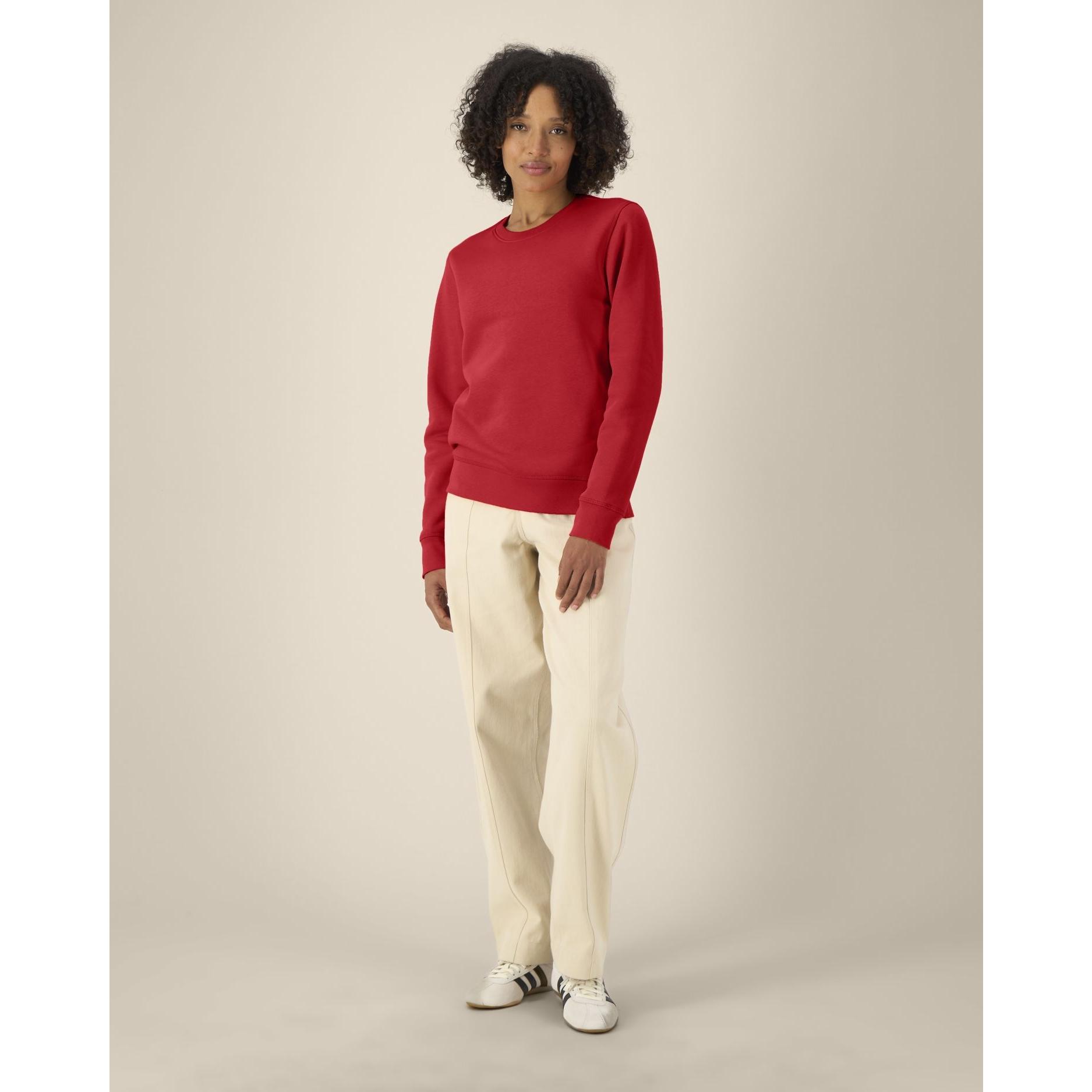 Bluză cu guler rotund Unisex Roller Red S