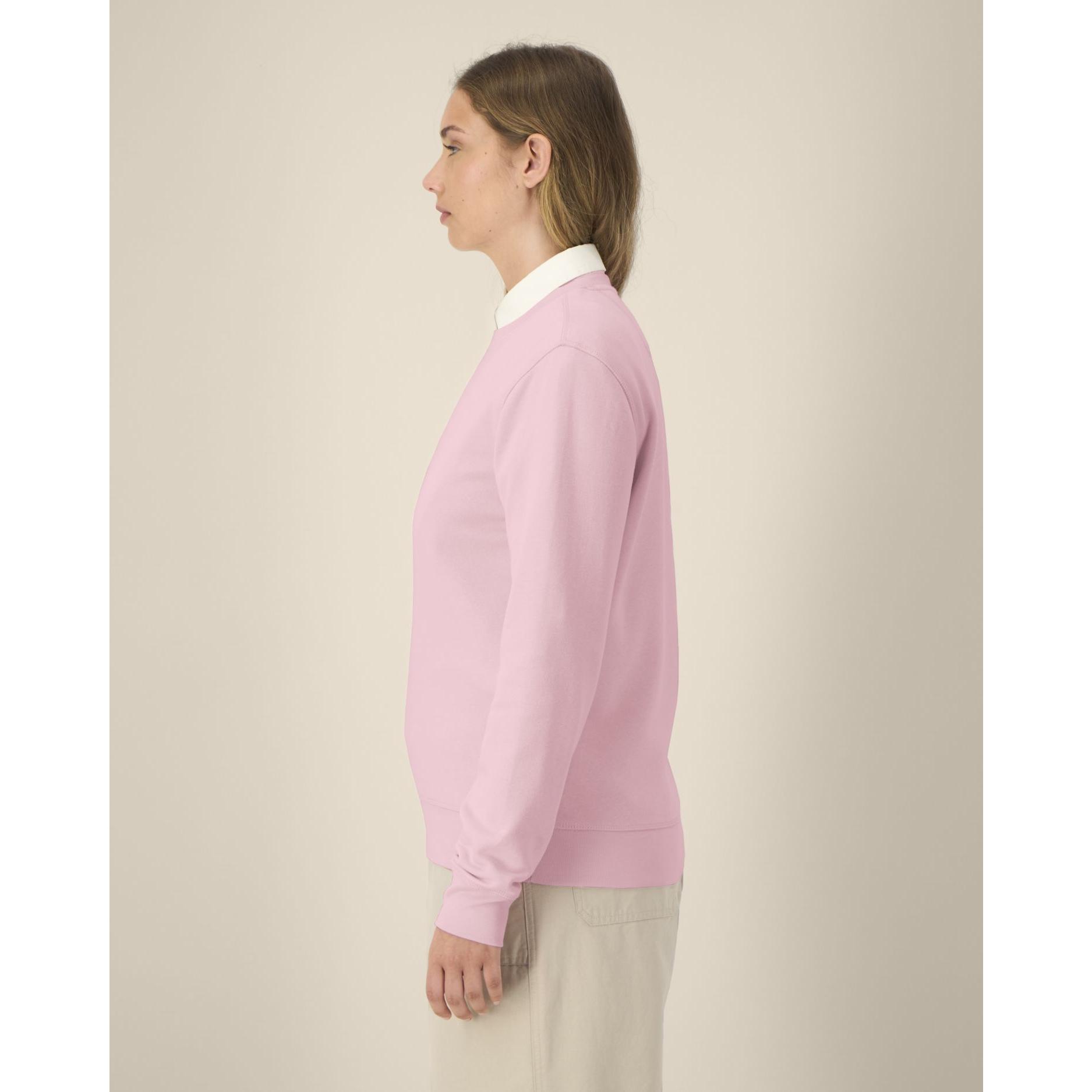 Bluză cu guler rotund Unisex Roller Cotton Pink M