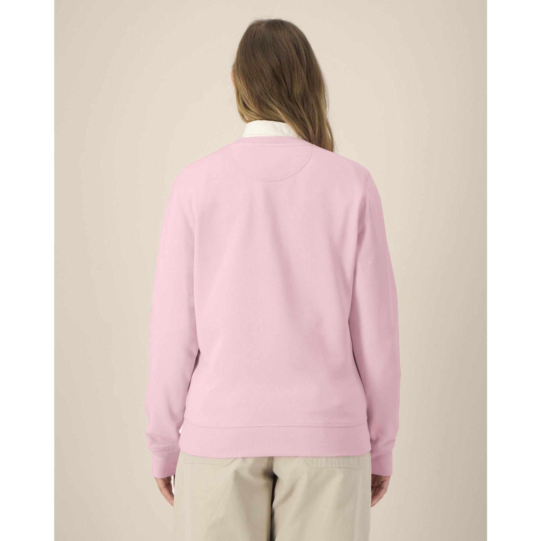 Bluză cu guler rotund Unisex Roller Cotton Pink M