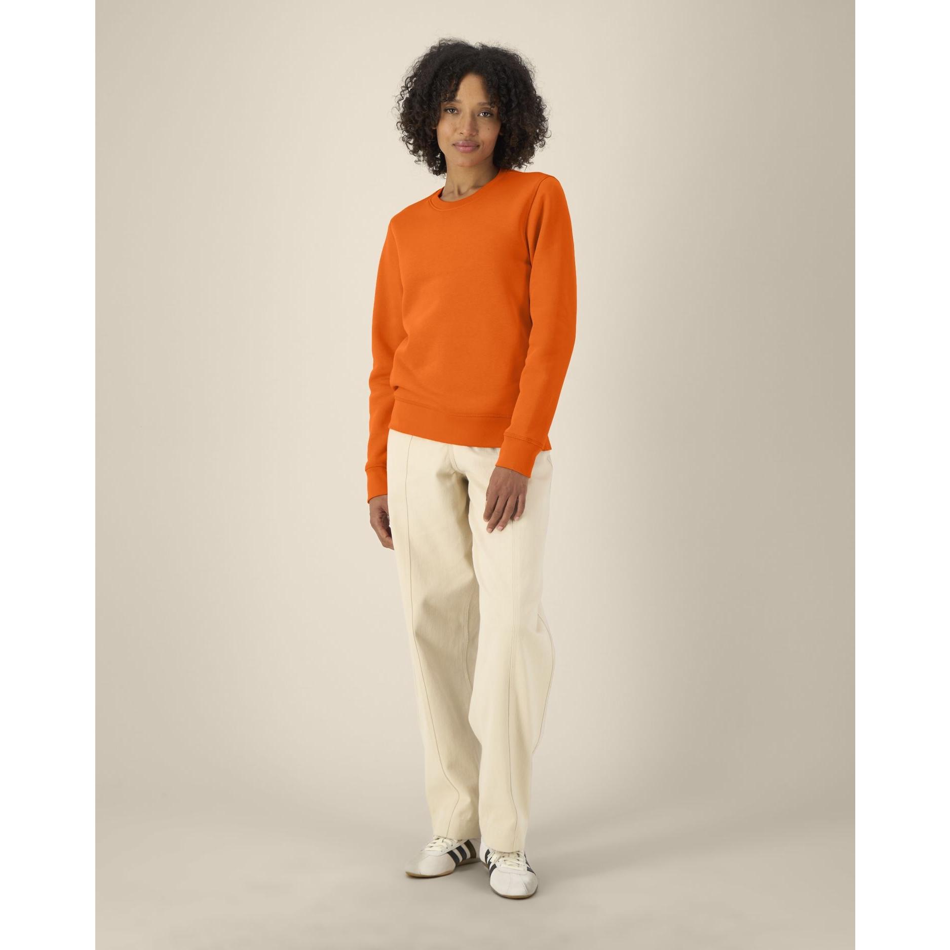 Bluză cu guler rotund Unisex Roller Bright Orange M