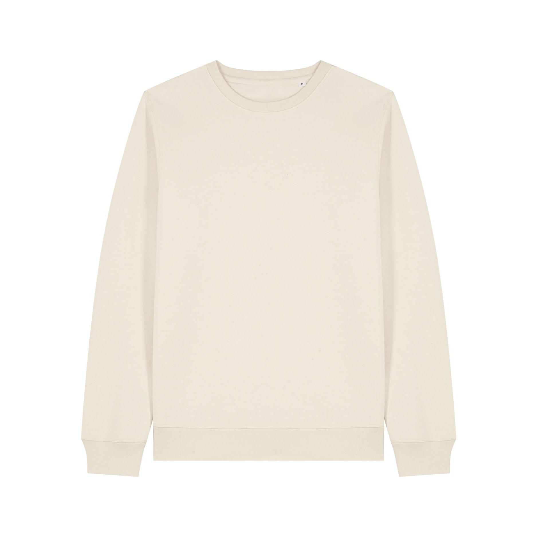 Bluză cu guler rotund Unisex Roller Natural Raw M
