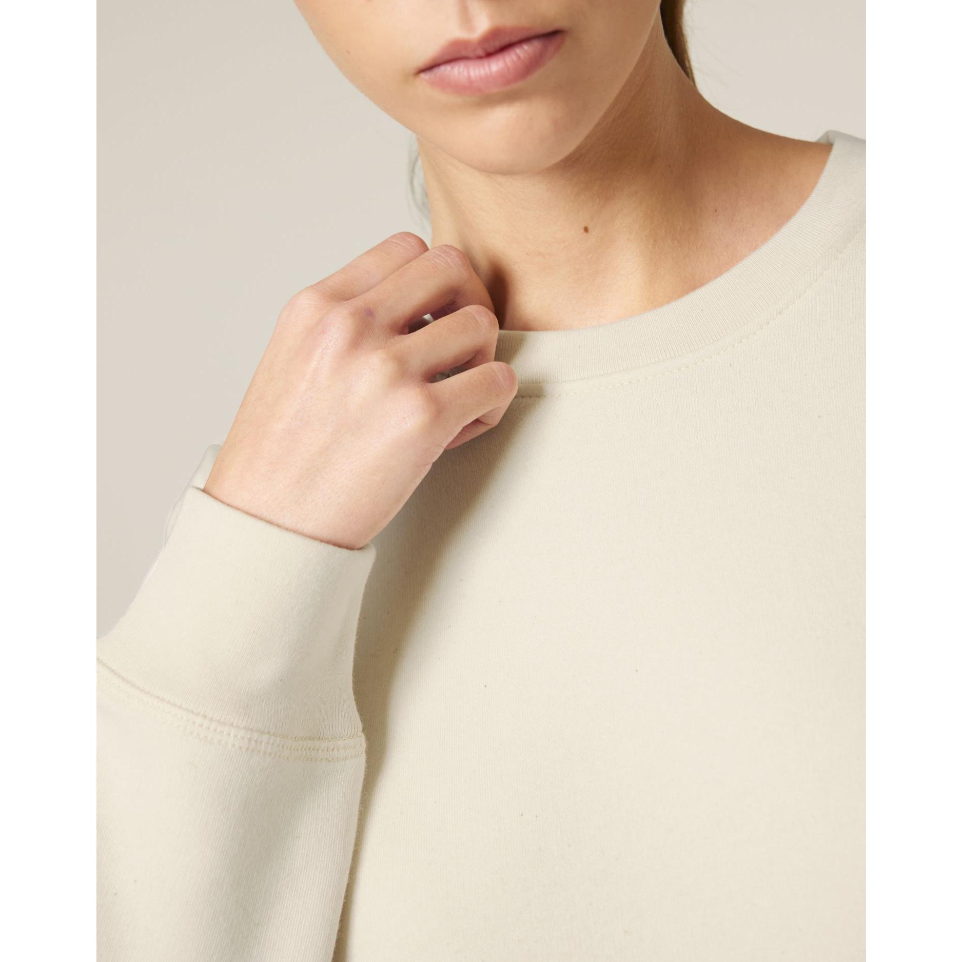 Bluză cu guler rotund Unisex Roller Natural Raw M