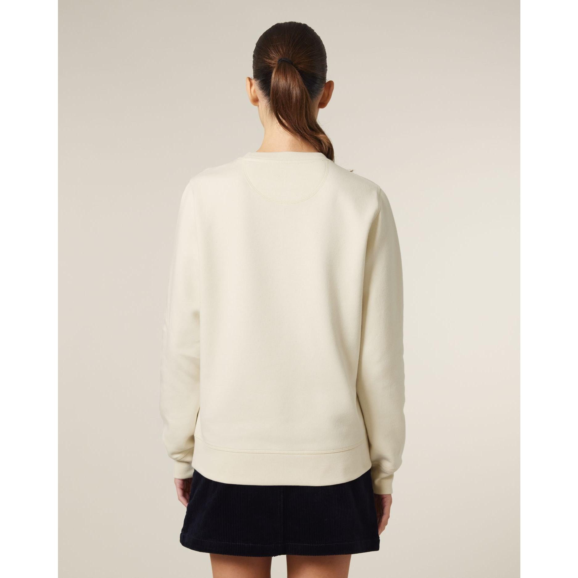 Bluză cu guler rotund Unisex Roller Natural Raw M