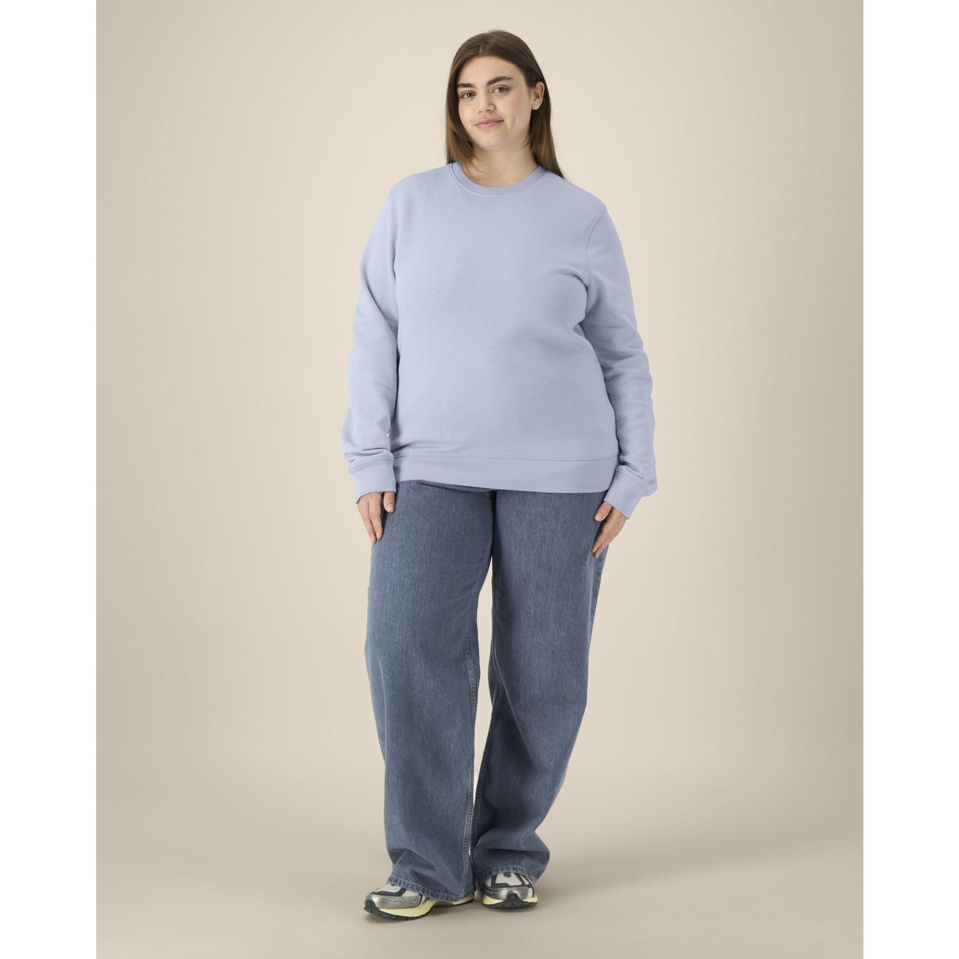 Bluză cu guler rotund Unisex Roller Serene Blue S