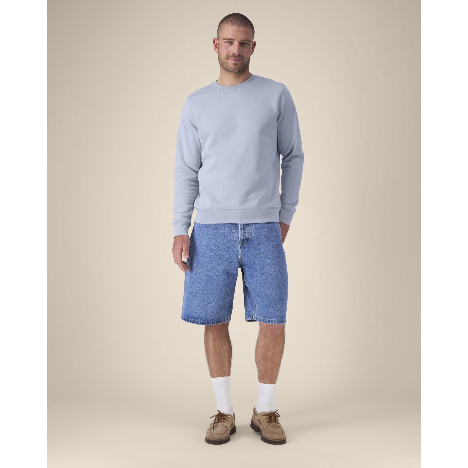 Bluză cu guler rotund Unisex Roller Serene Blue S