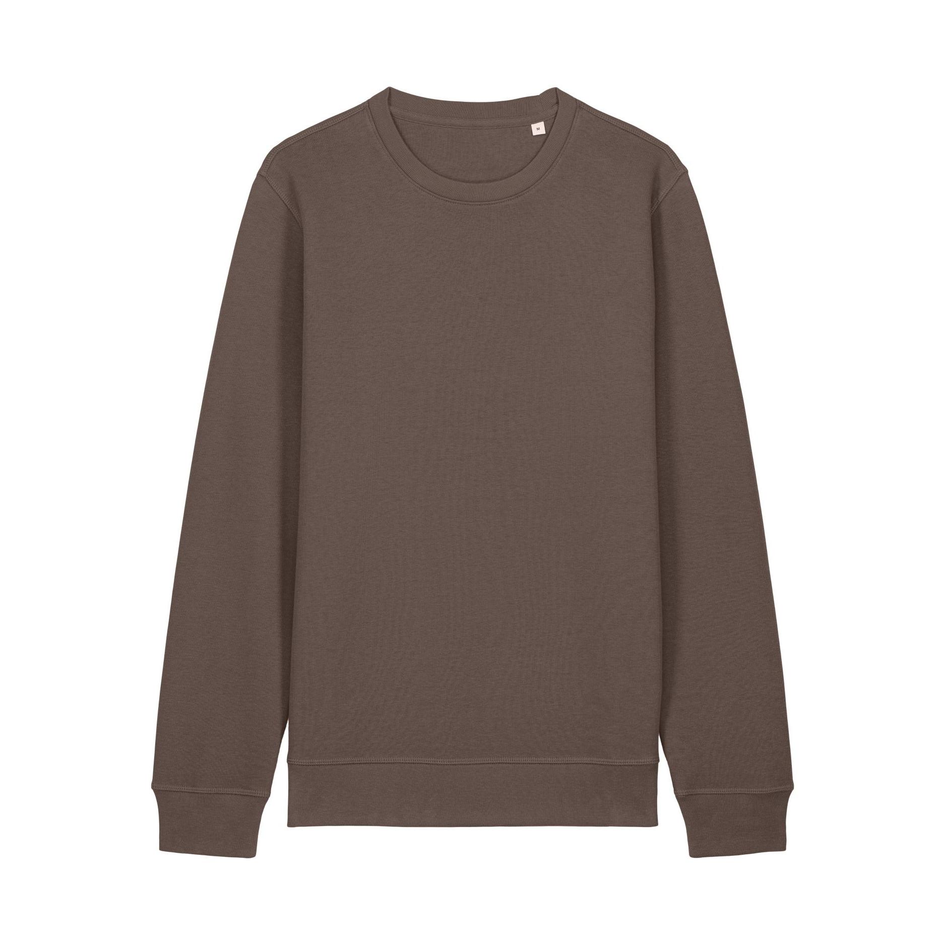 Bluză cu guler rotund Unisex Roller Mocha M