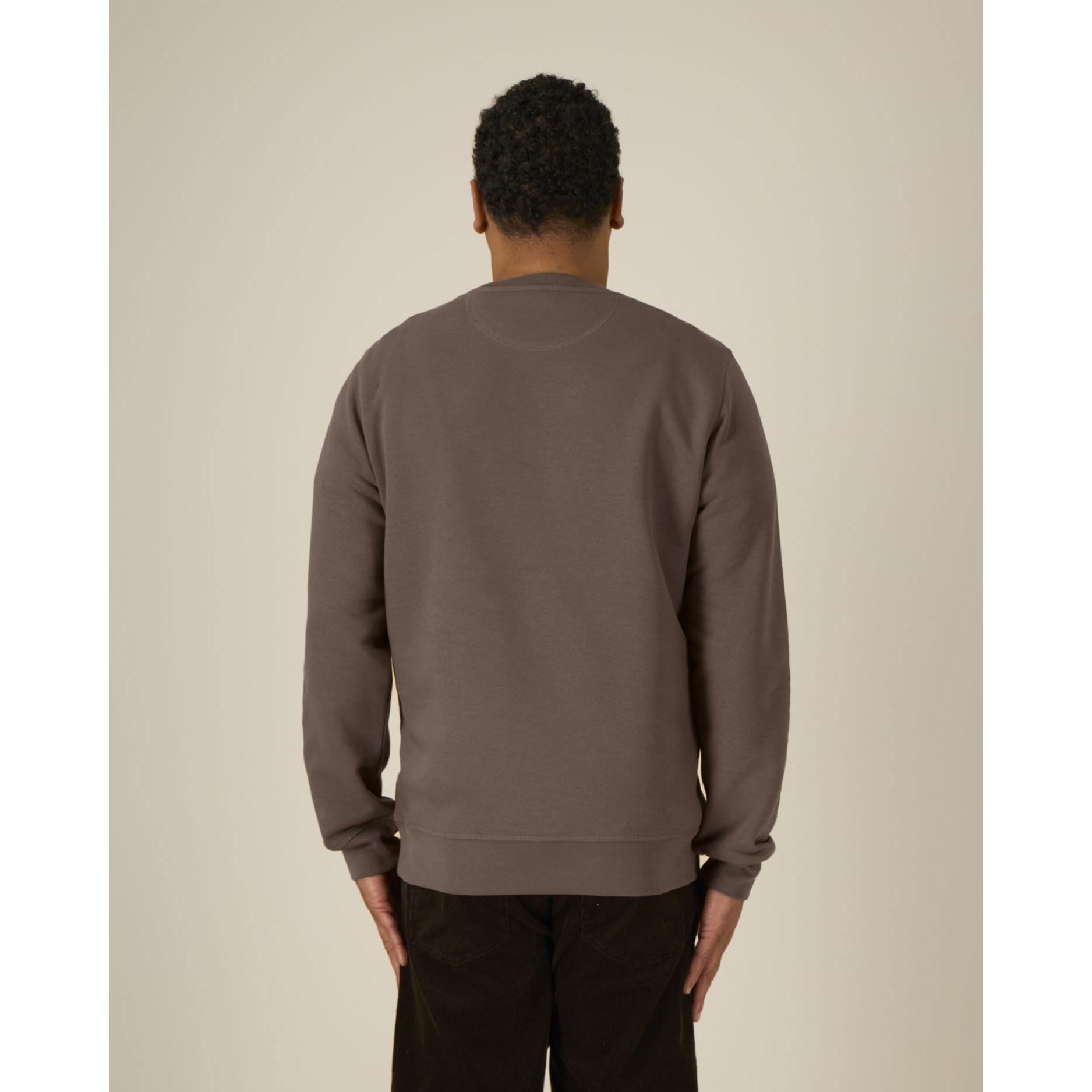 Bluză cu guler rotund Unisex Roller Mocha M
