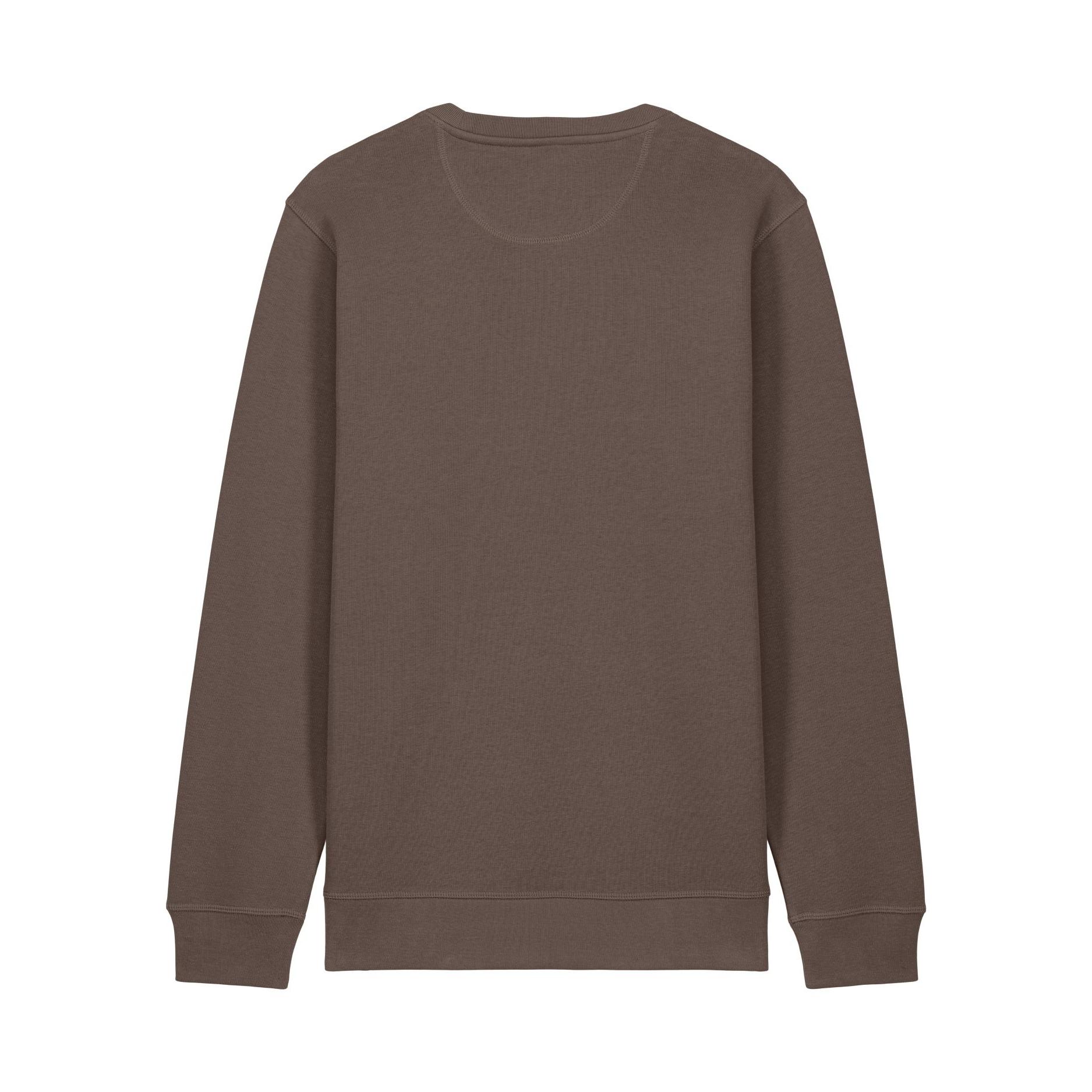 Bluză cu guler rotund Unisex Roller Mocha M