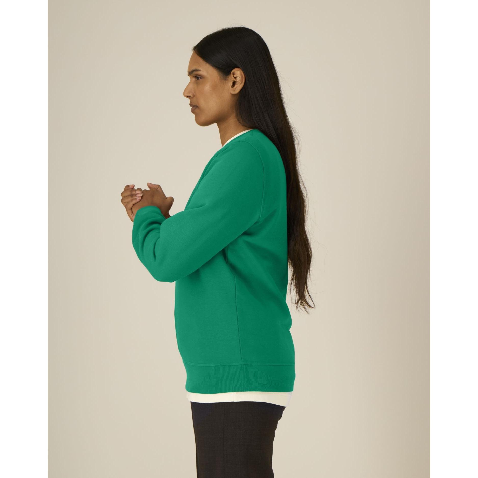 Bluză cu guler rotund Unisex Roller Verdant Green 2XS