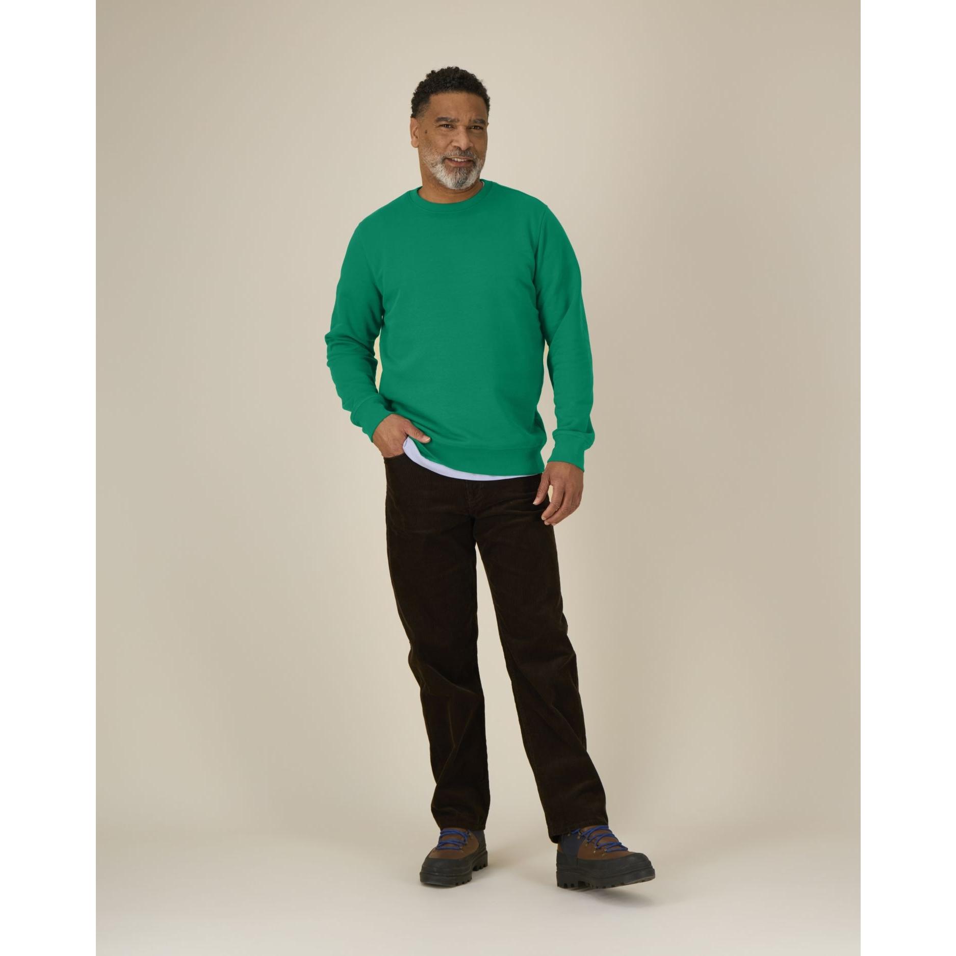 Bluză cu guler rotund Unisex Roller Verdant Green 2XS