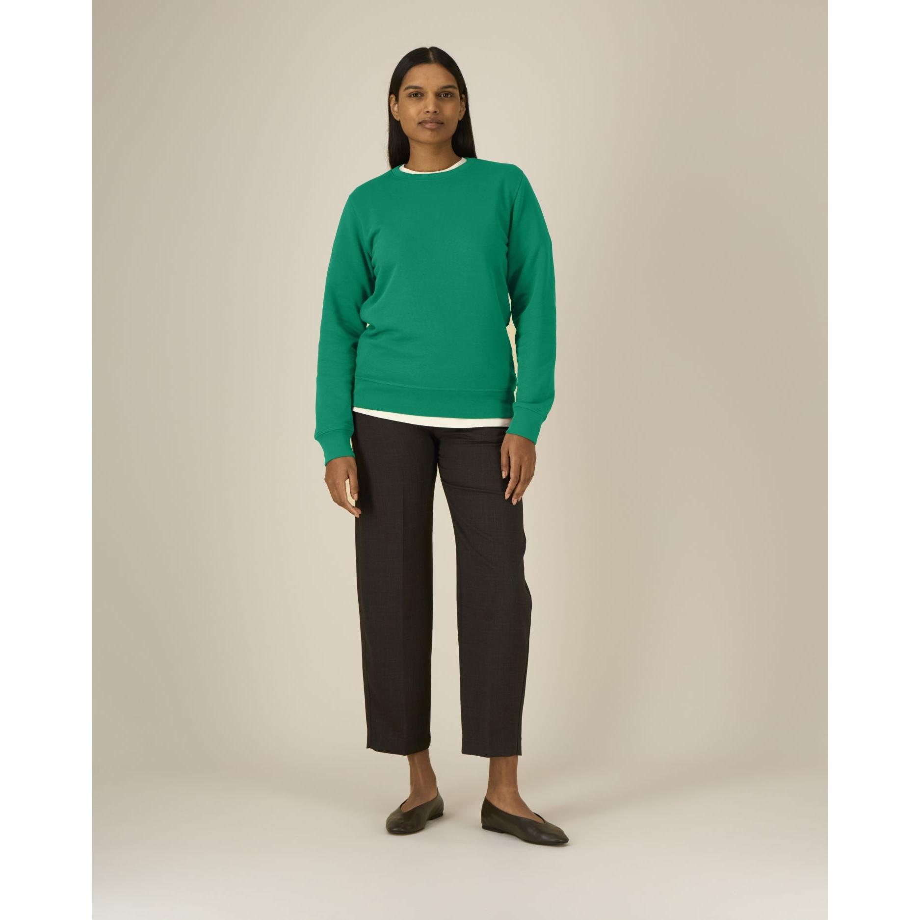 Bluză cu guler rotund Unisex Roller Verdant Green 2XS