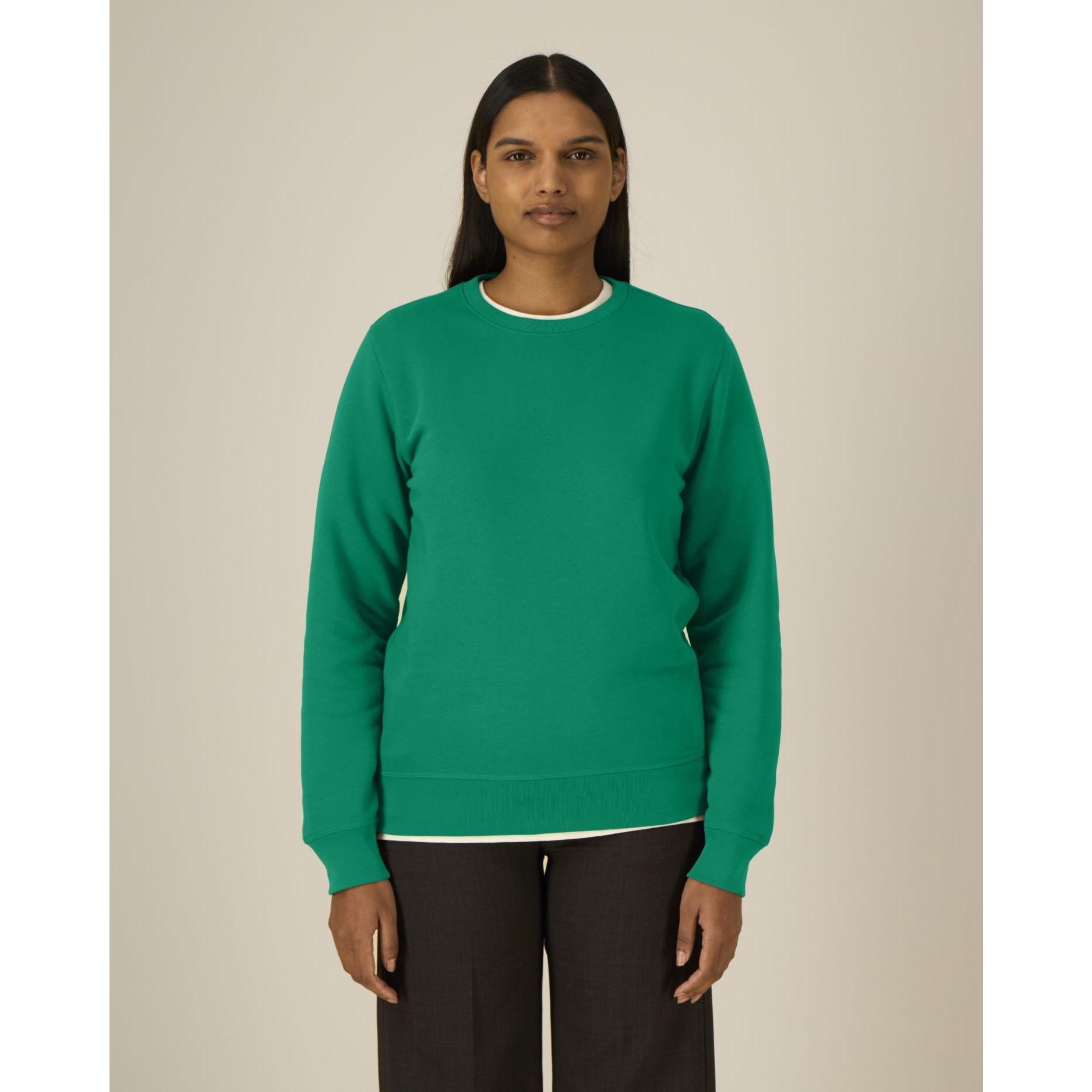 Bluză cu guler rotund Unisex Roller Verdant Green 2XS