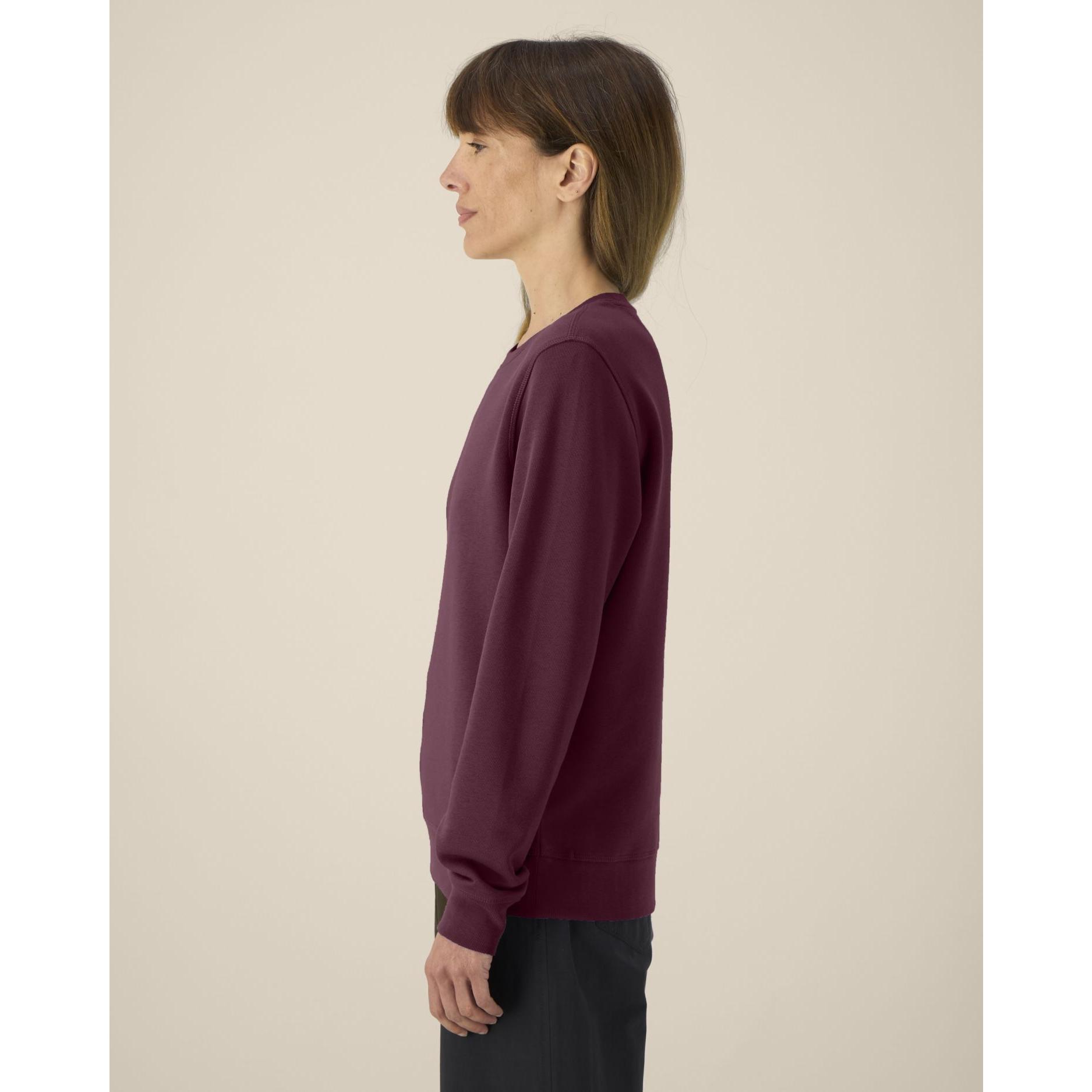 Bluză cu guler rotund Unisex Roller Deep Plum 2XS