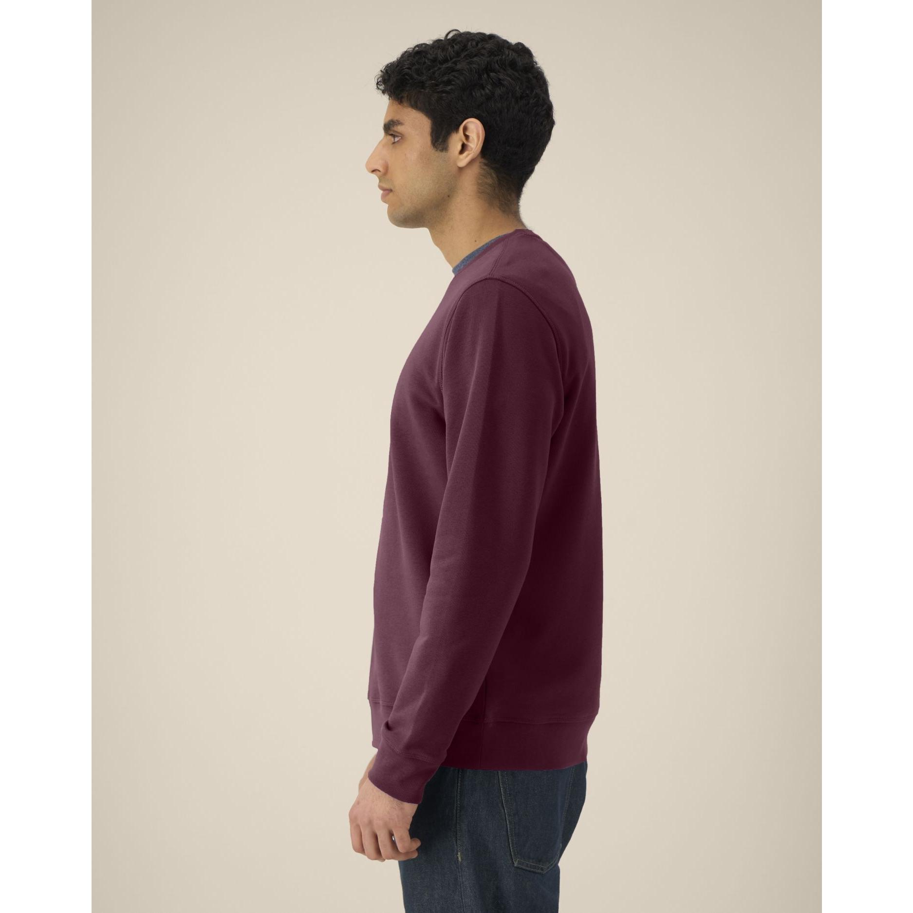 Bluză cu guler rotund Unisex Roller Deep Plum 2XS