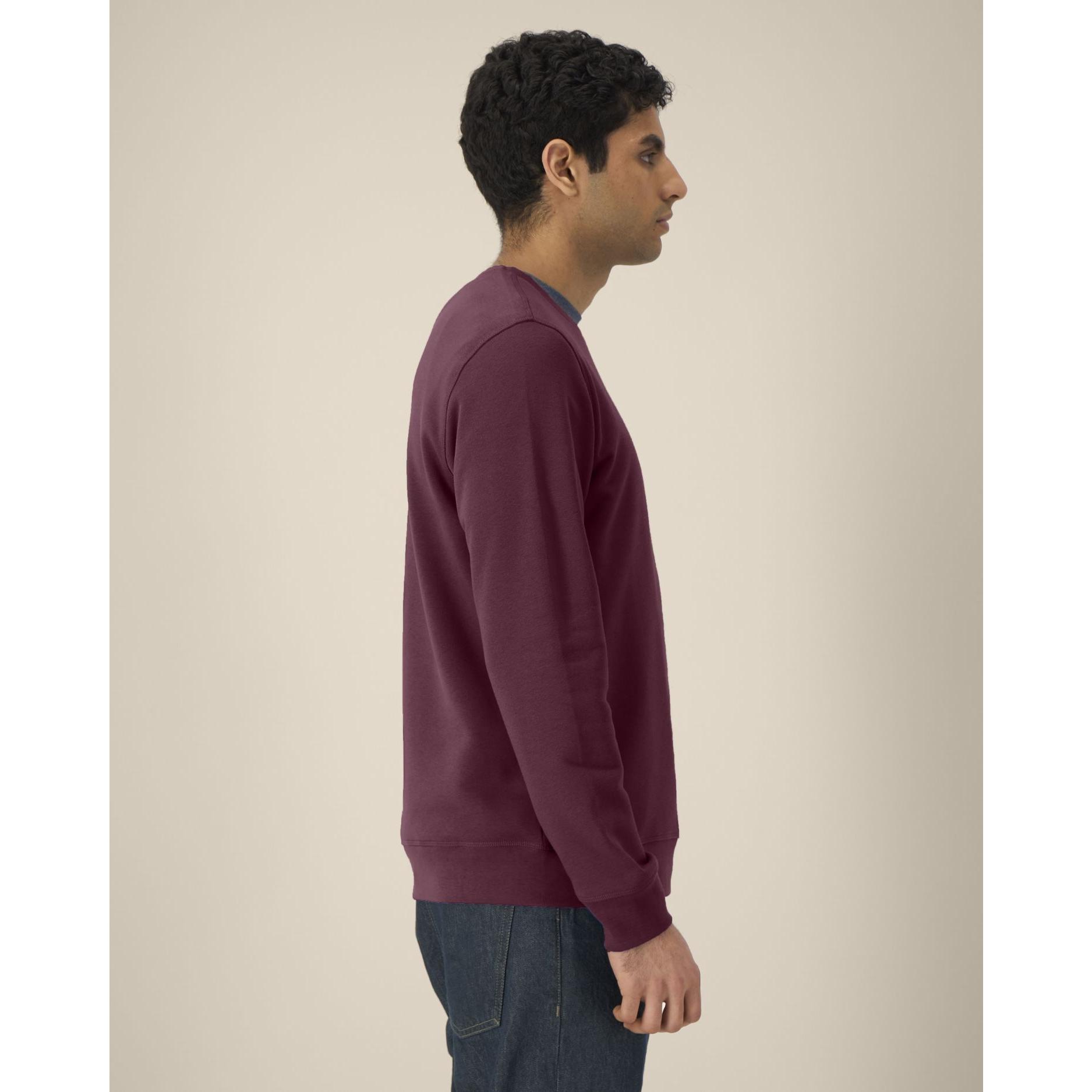 Bluză cu guler rotund Unisex Roller Deep Plum 2XS
