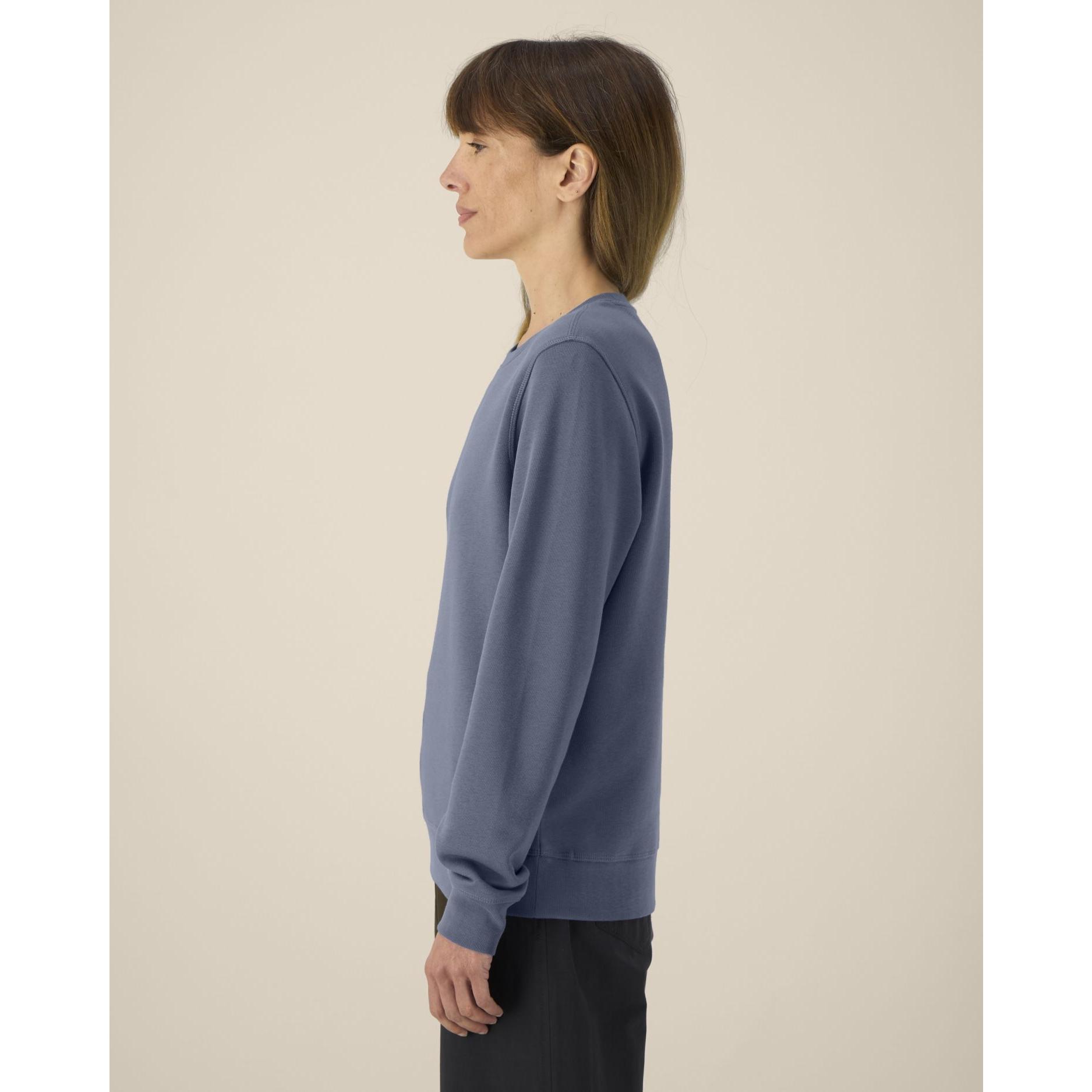 Bluză cu guler rotund Unisex Roller Blue Grey M