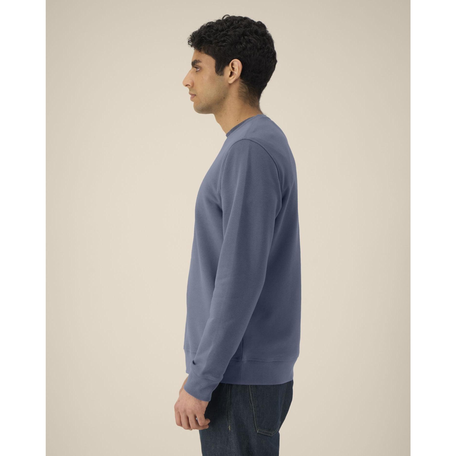 Bluză cu guler rotund Unisex Roller Blue Grey M