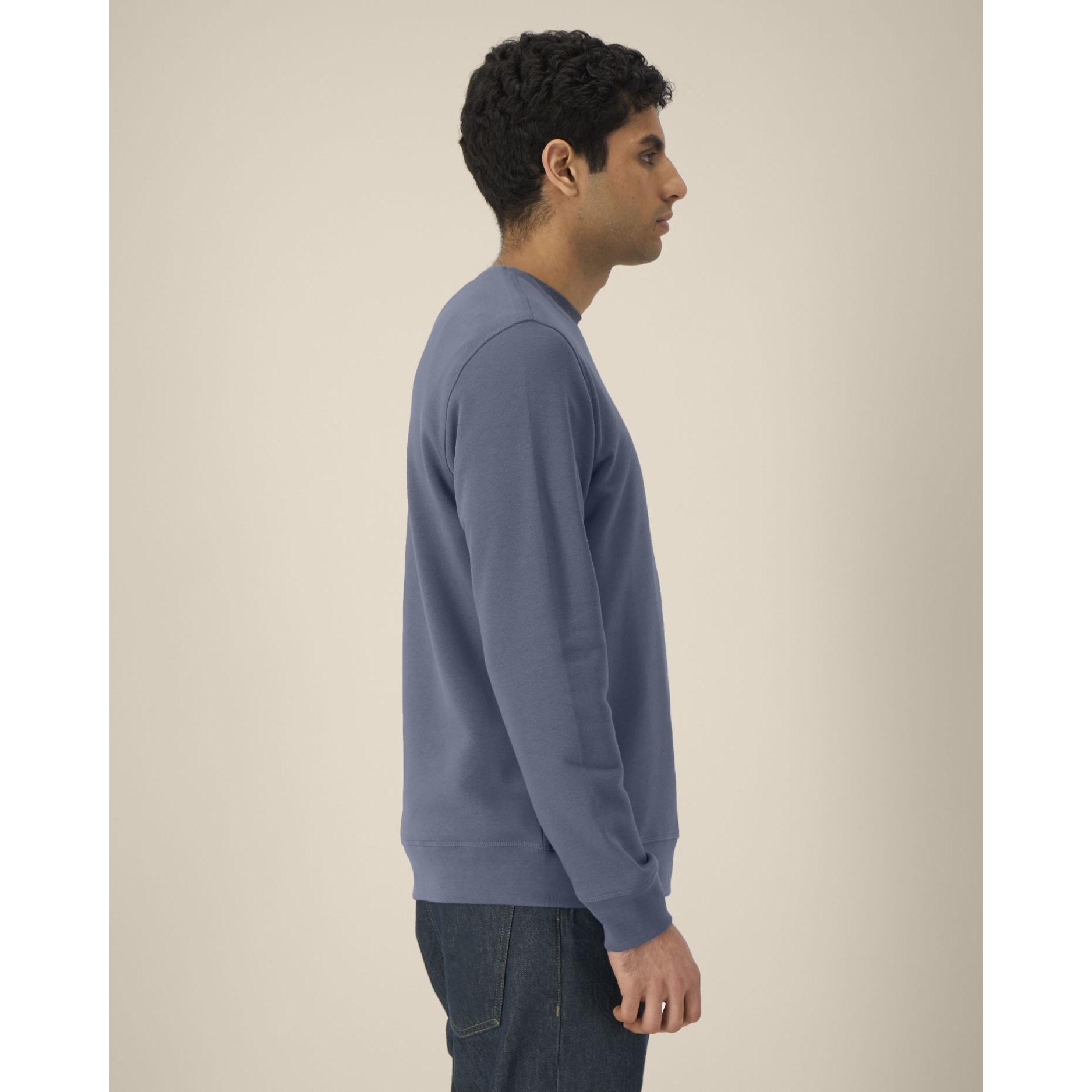 Bluză cu guler rotund Unisex Roller Blue Grey M