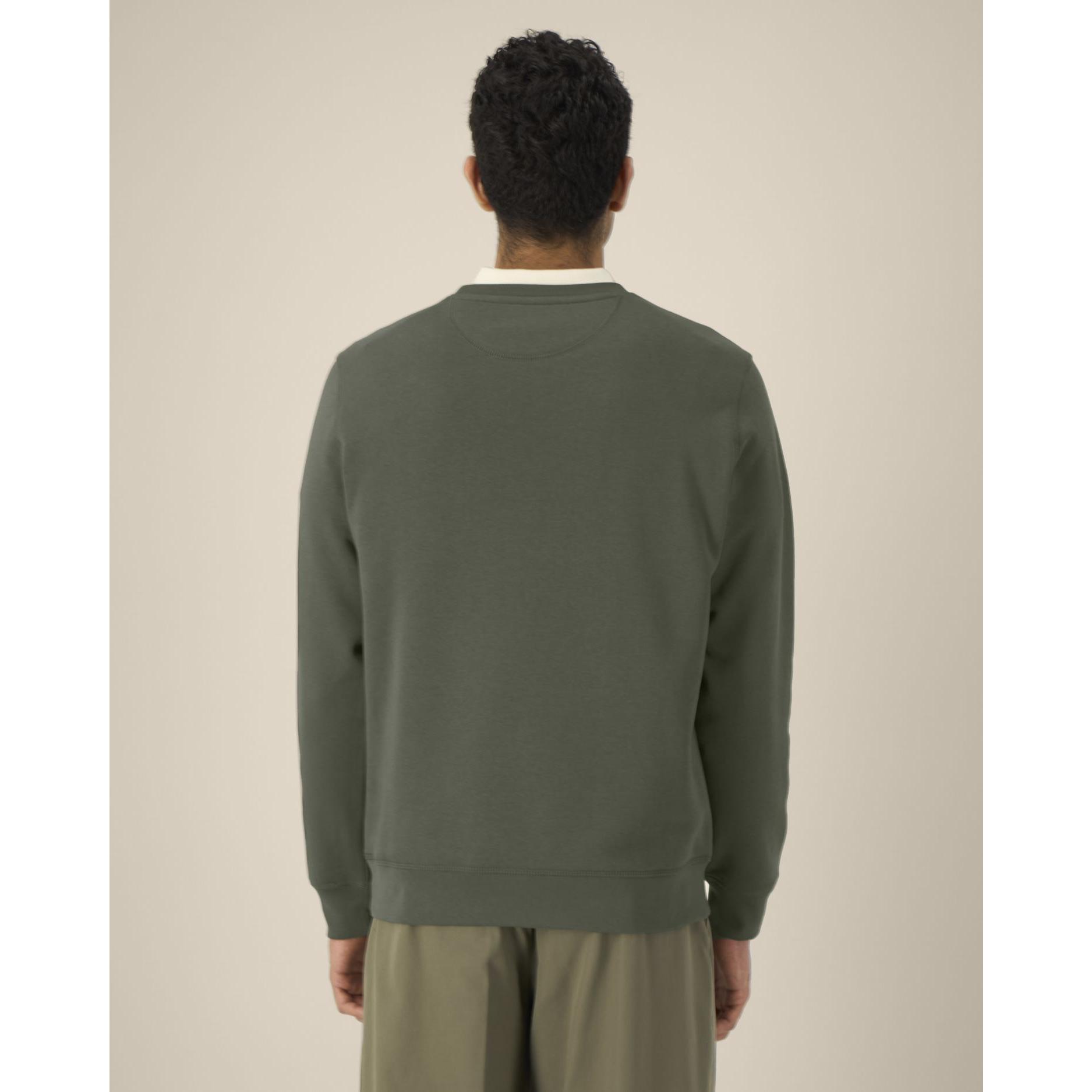 Bluză cu guler rotund Unisex Roller Khaki 4XL