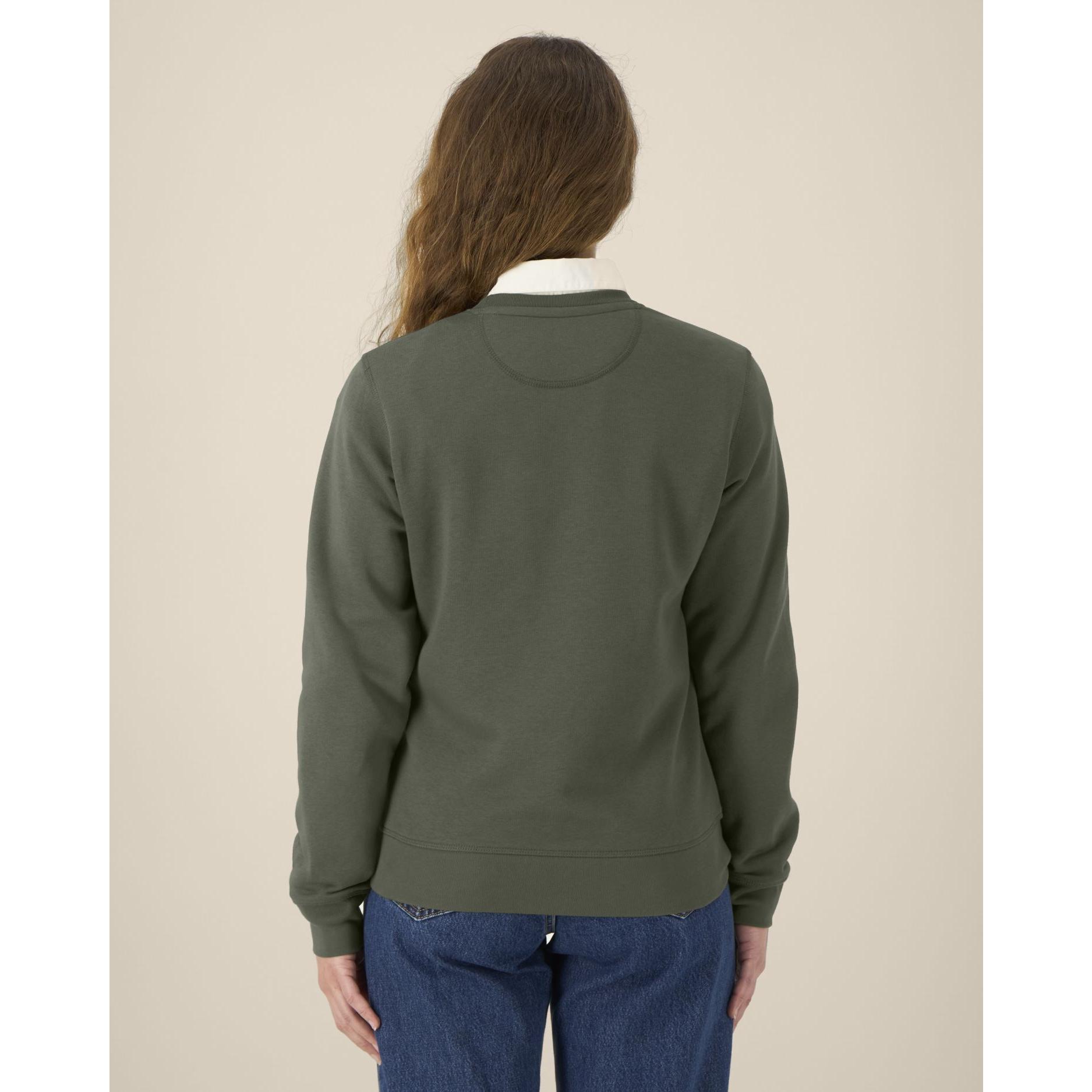 Bluză cu guler rotund Unisex Roller Khaki 4XL