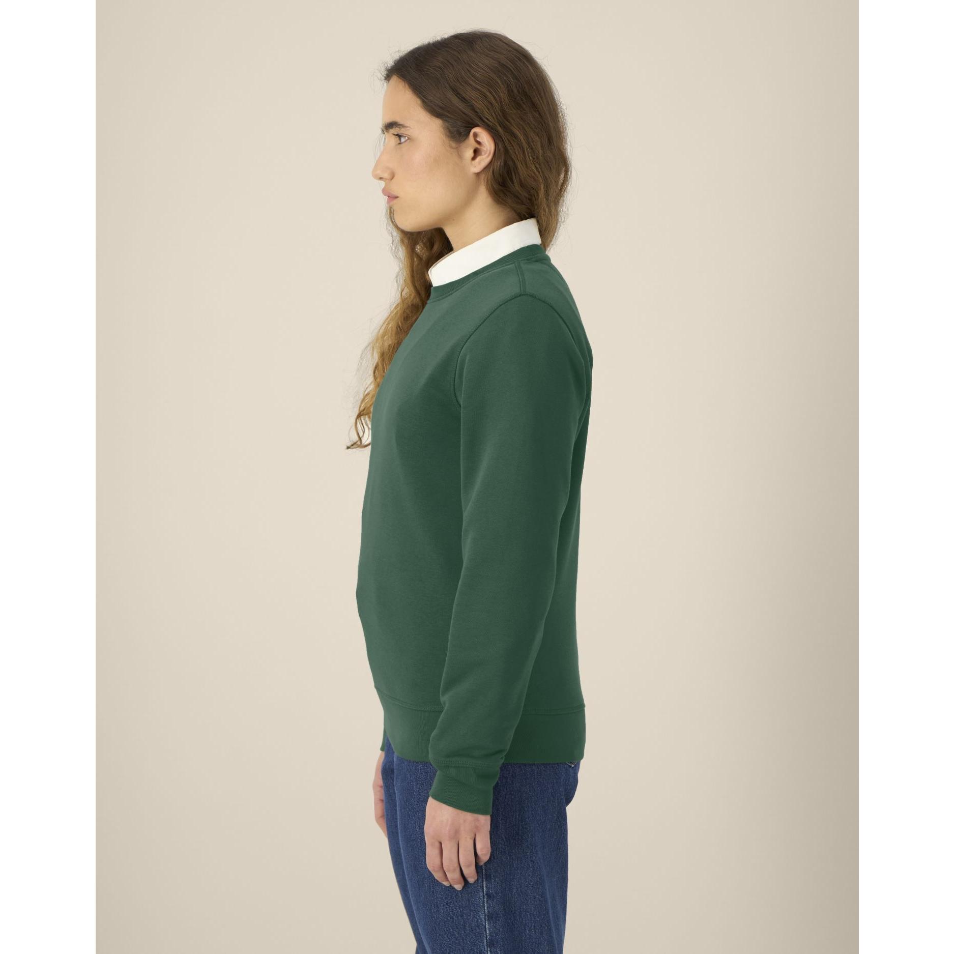 Bluză cu guler rotund Unisex Roller Bottle Green 2XS