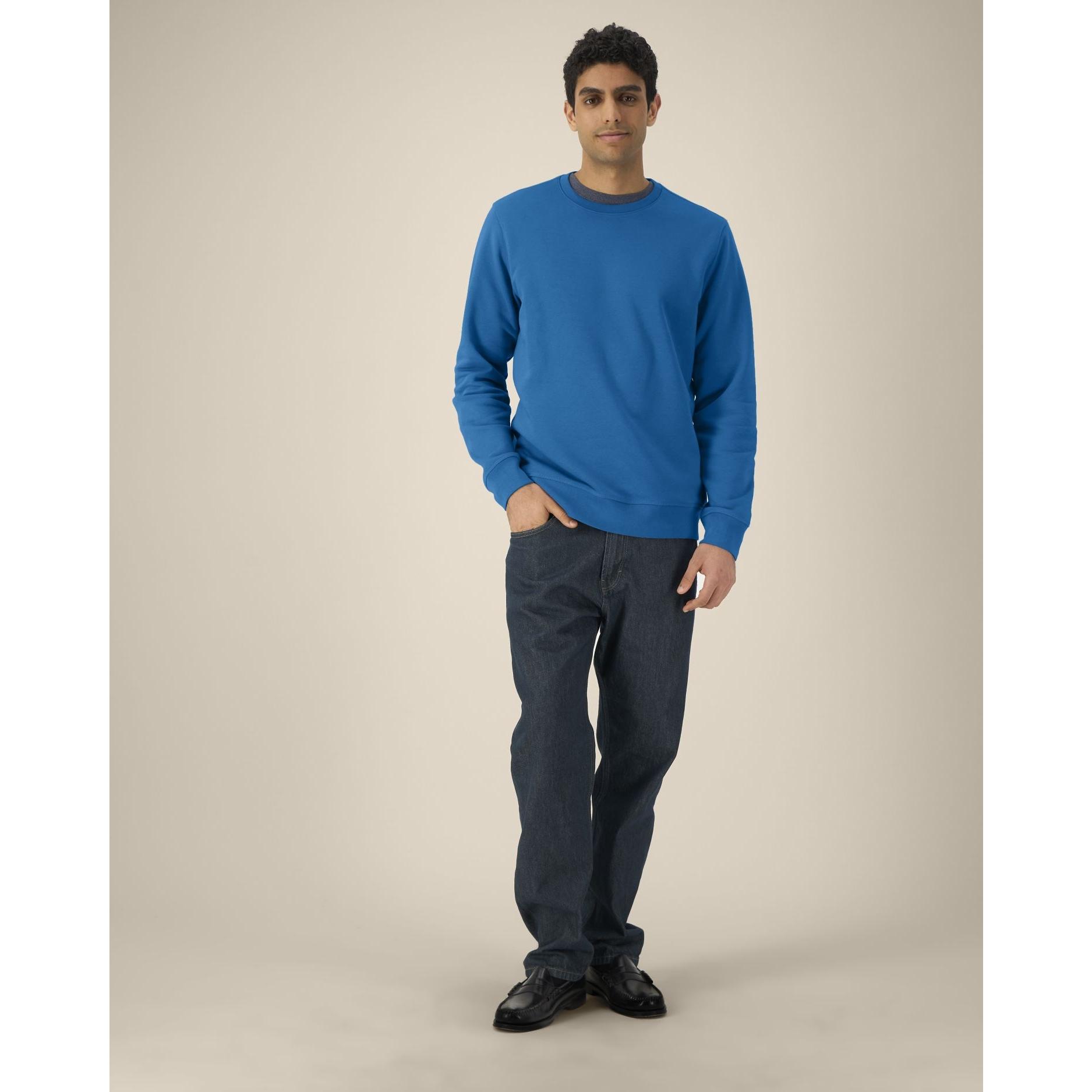 Bluză cu guler rotund Unisex Roller Royal Blue 4XL