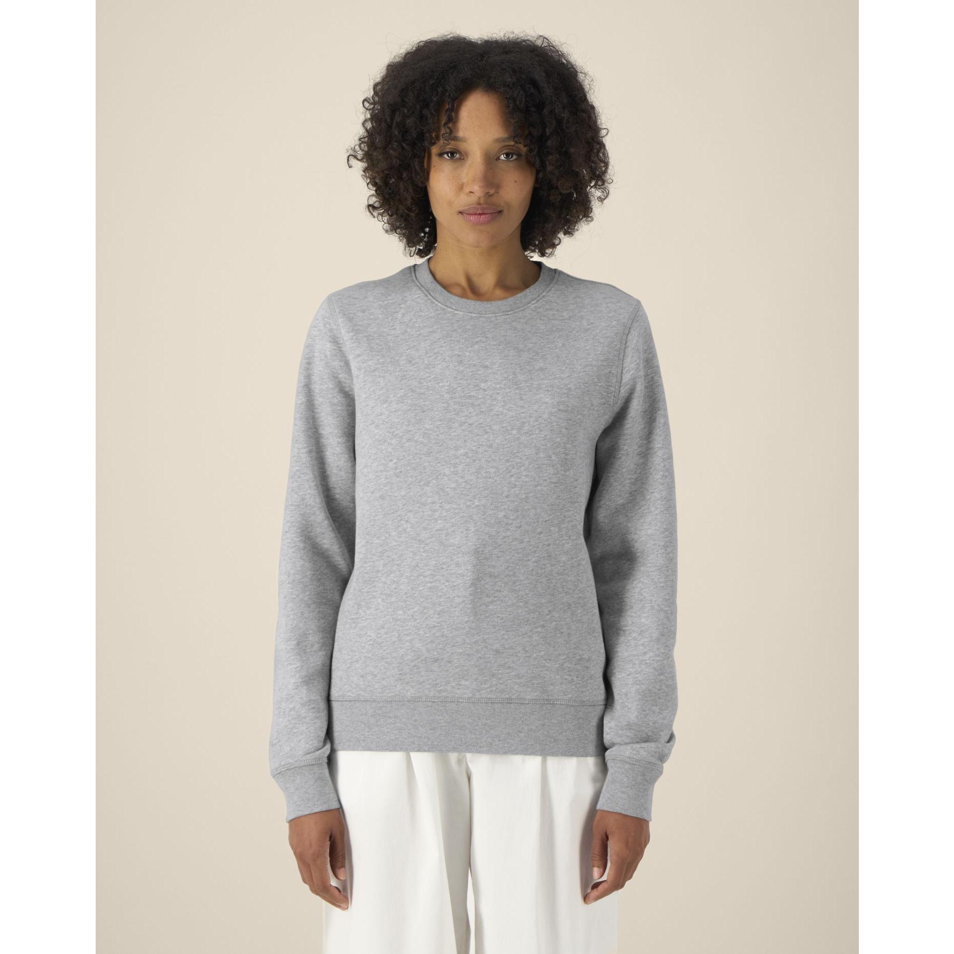 Bluză cu guler rotund Unisex Roller Heather Grey L