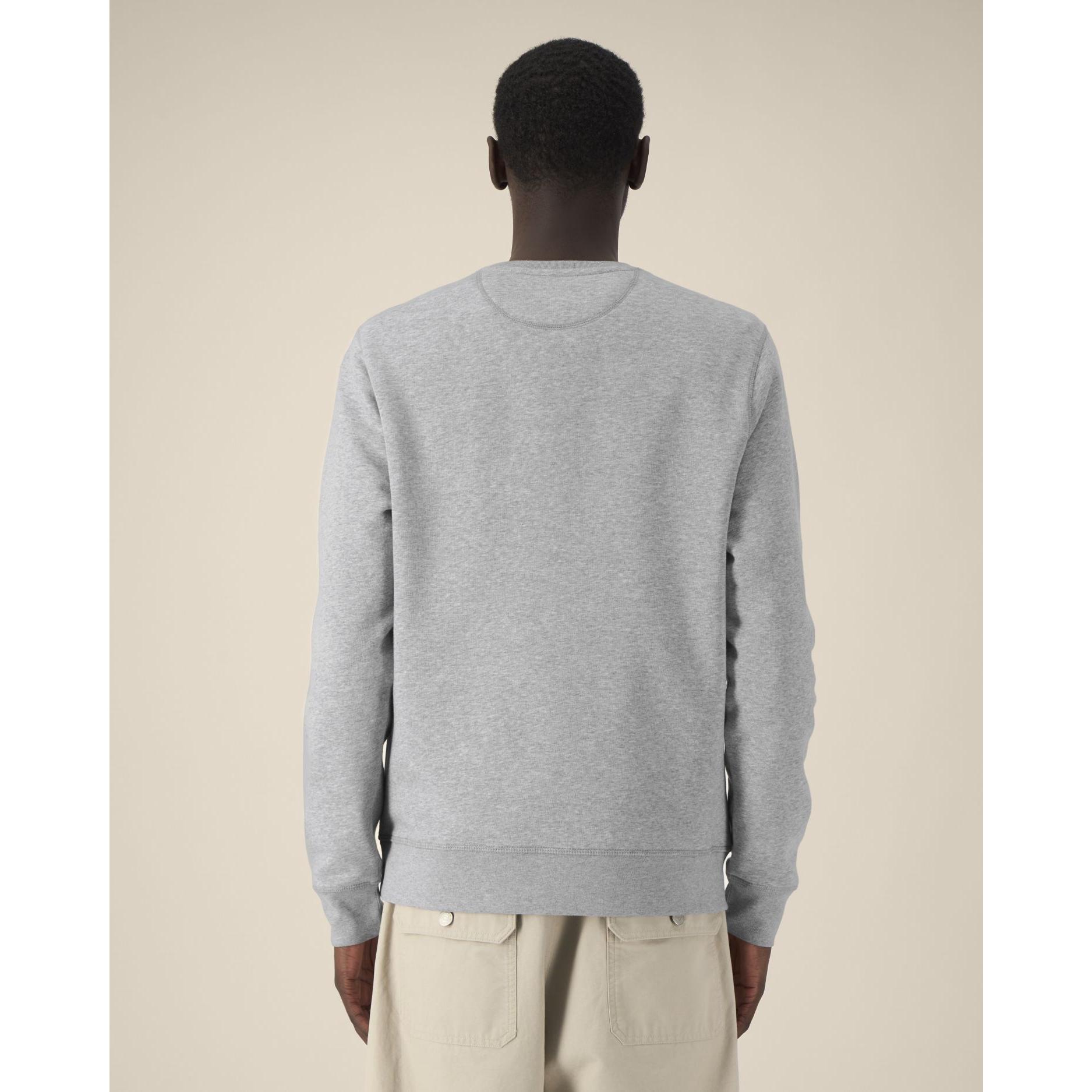 Bluză cu guler rotund Unisex Roller Heather Grey L