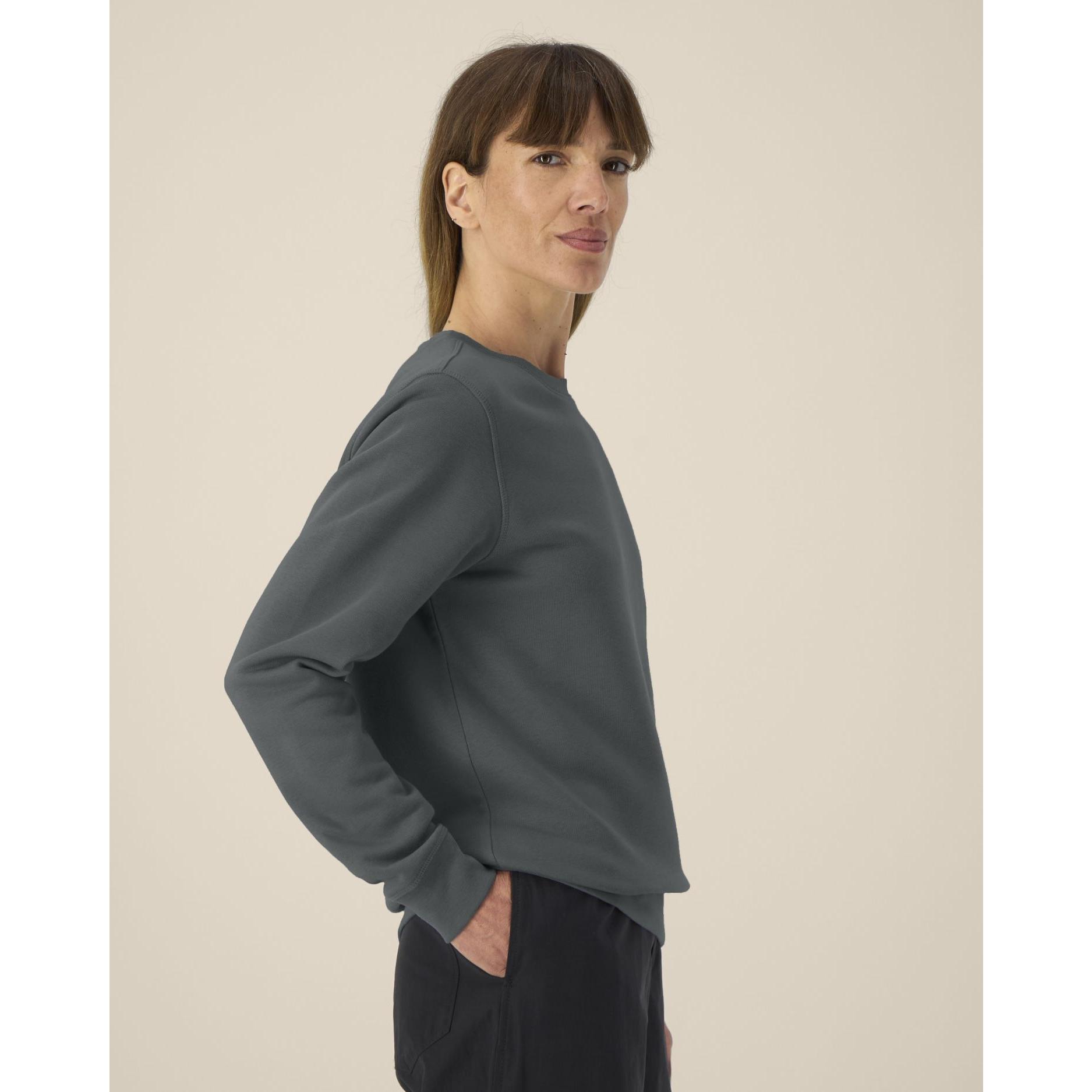 Bluză cu guler rotund Unisex Roller Anthracite 2XS