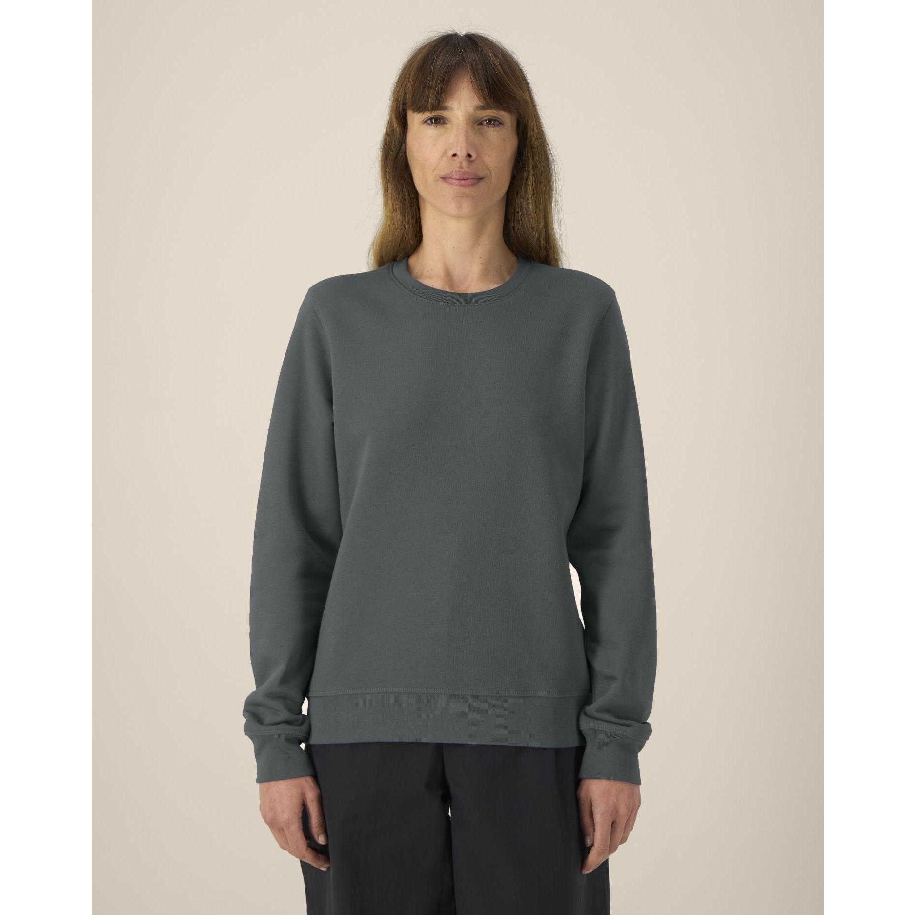 Bluză cu guler rotund Unisex Roller Anthracite 2XS