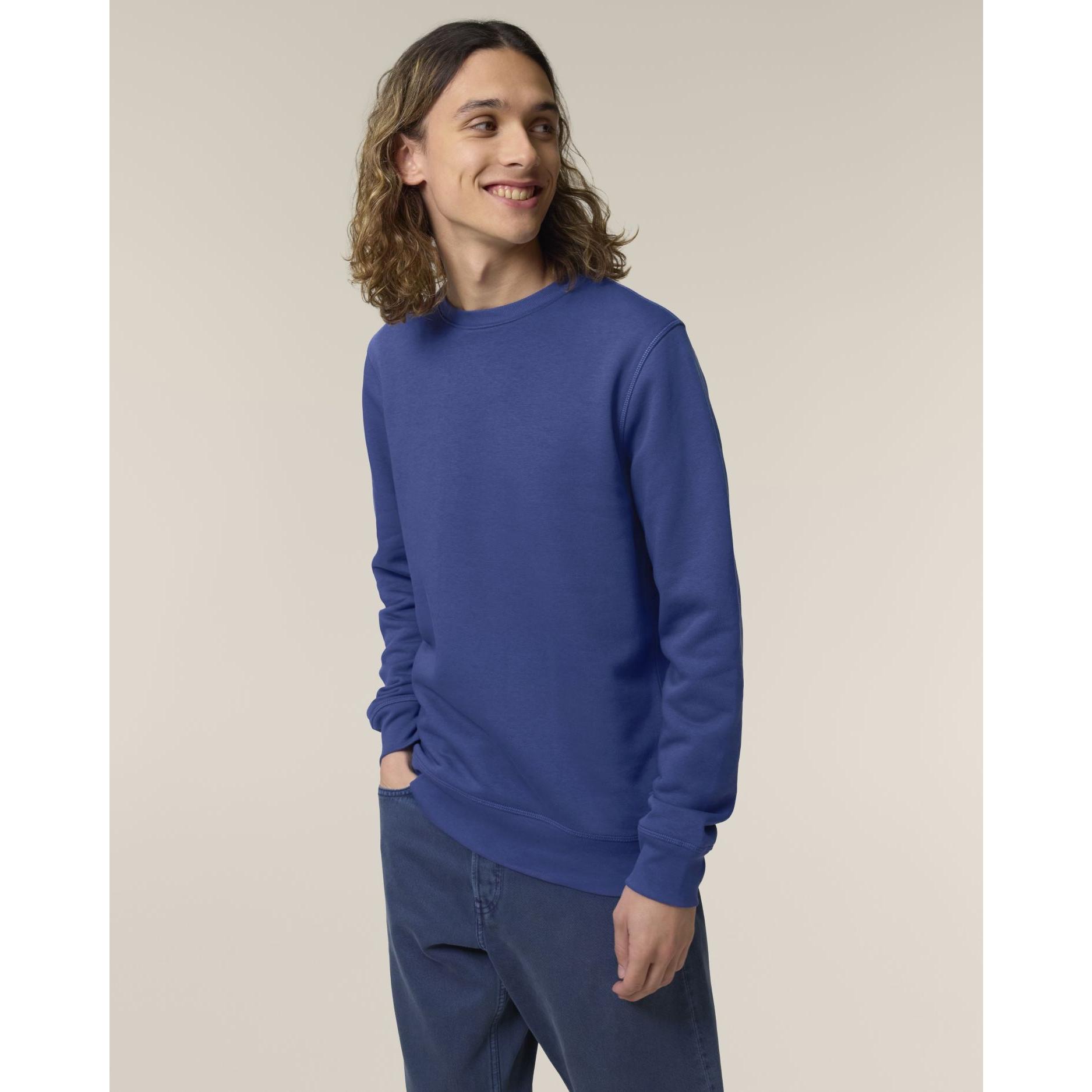Bluză cu guler rotund Unisex Roller Dusk M