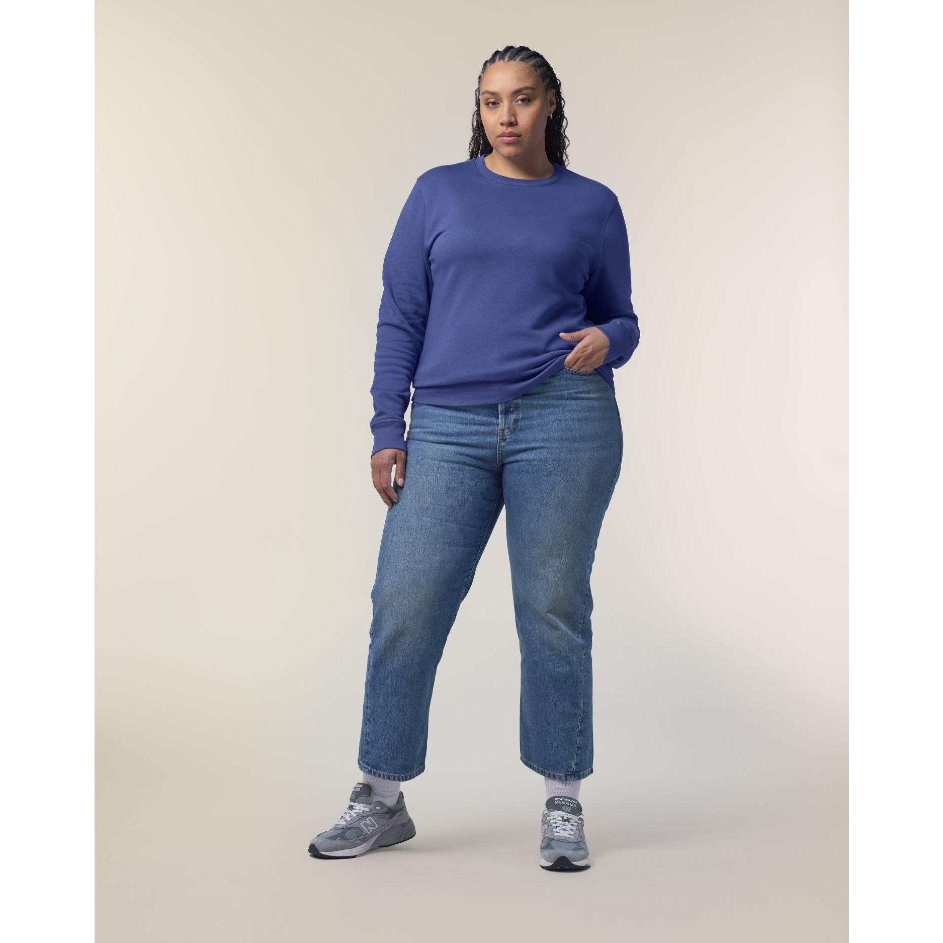 Bluză cu guler rotund Unisex Roller Dusk M