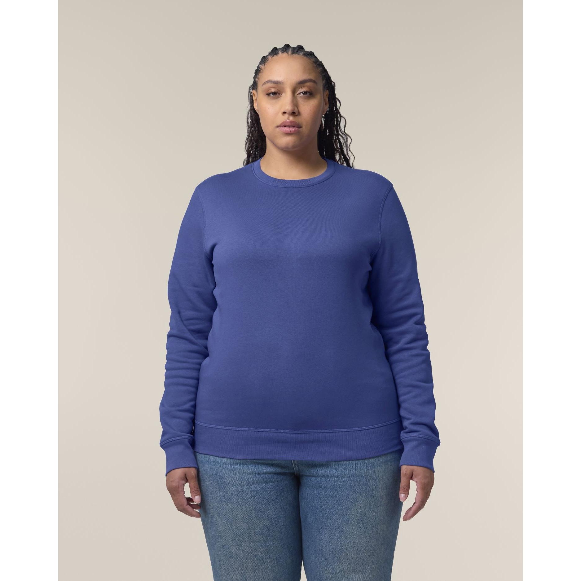Bluză cu guler rotund Unisex Roller Dusk M