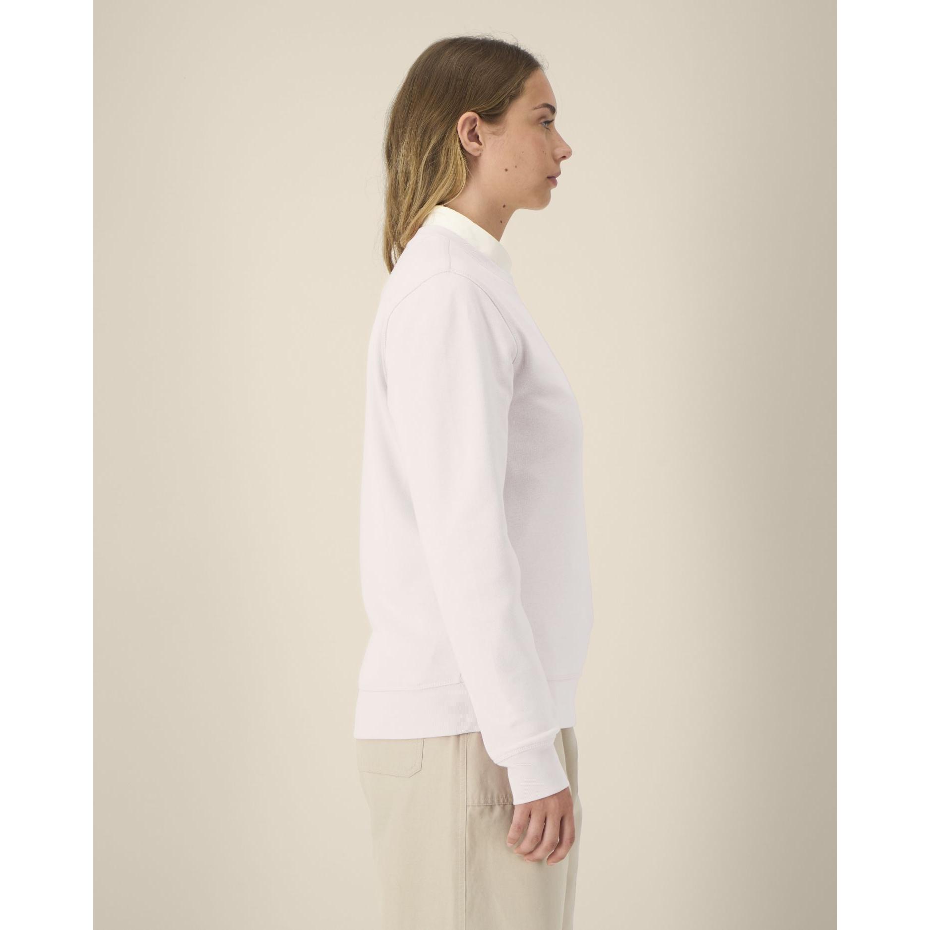 Bluză cu guler rotund Unisex Roller Vintage White 2XS