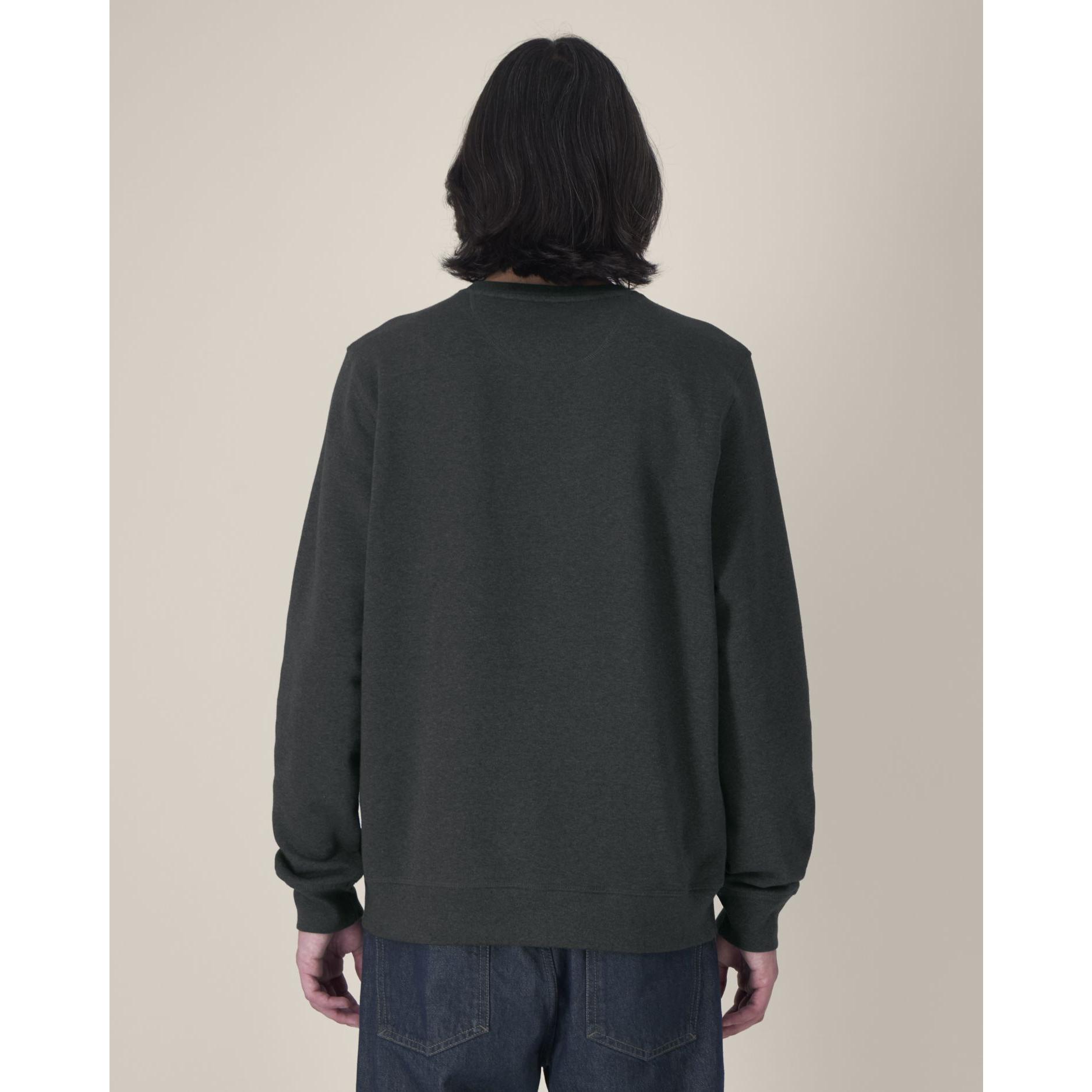 Bluză cu guler rotund Unisex Roller Dark Heather Grey L