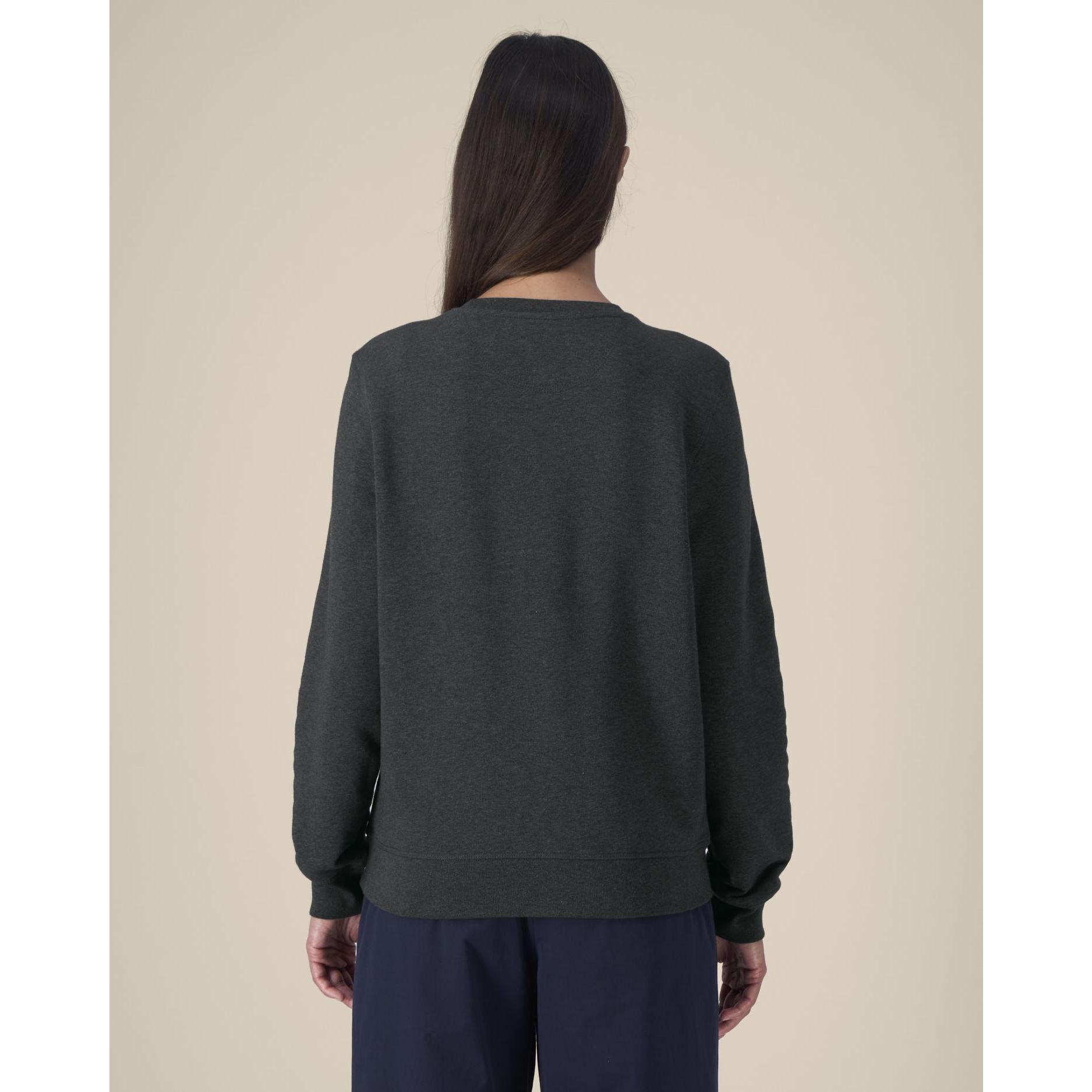 Bluză cu guler rotund Unisex Roller Dark Heather Grey L