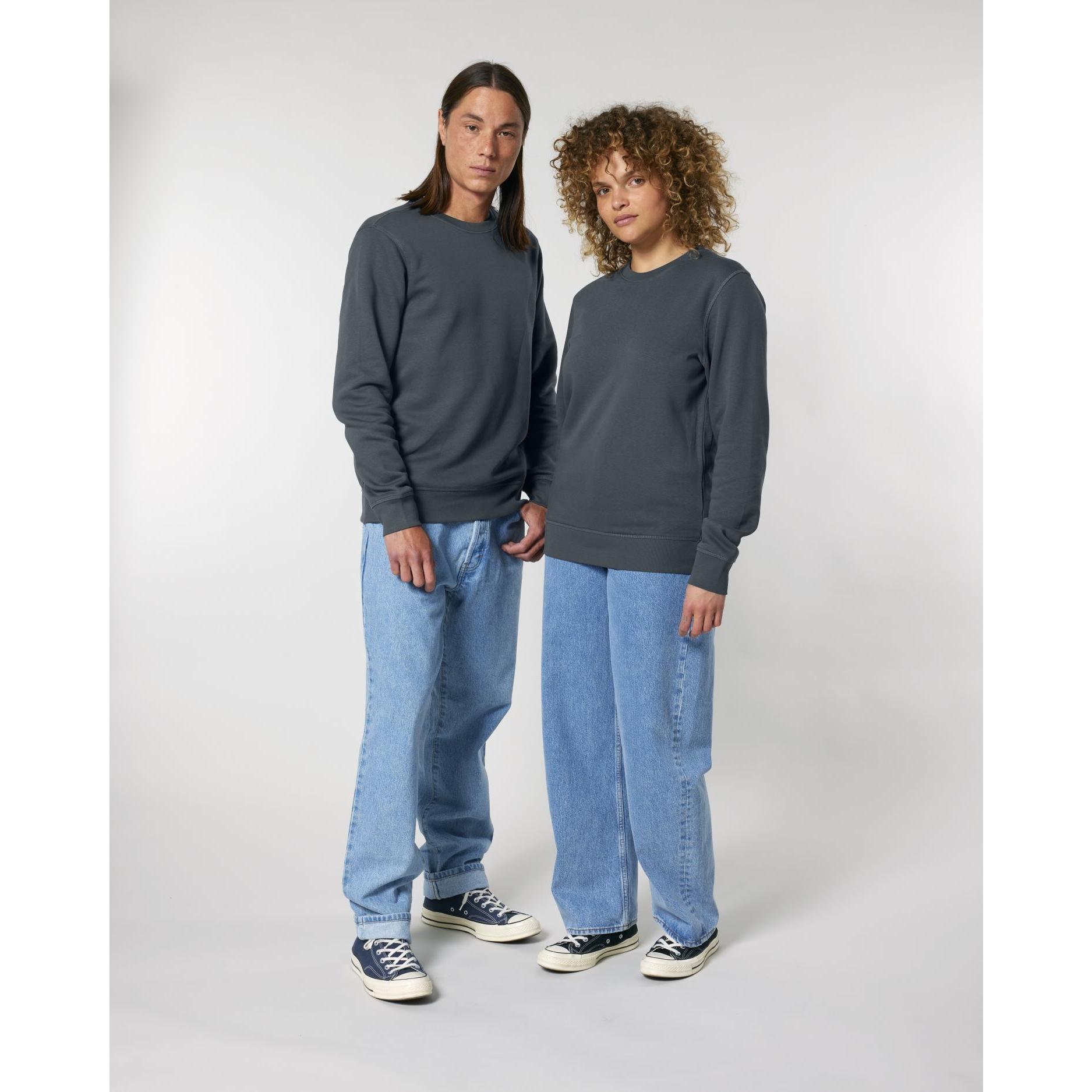 Bluză cu guler rotund Unisex Roller India Ink Grey 4XL
