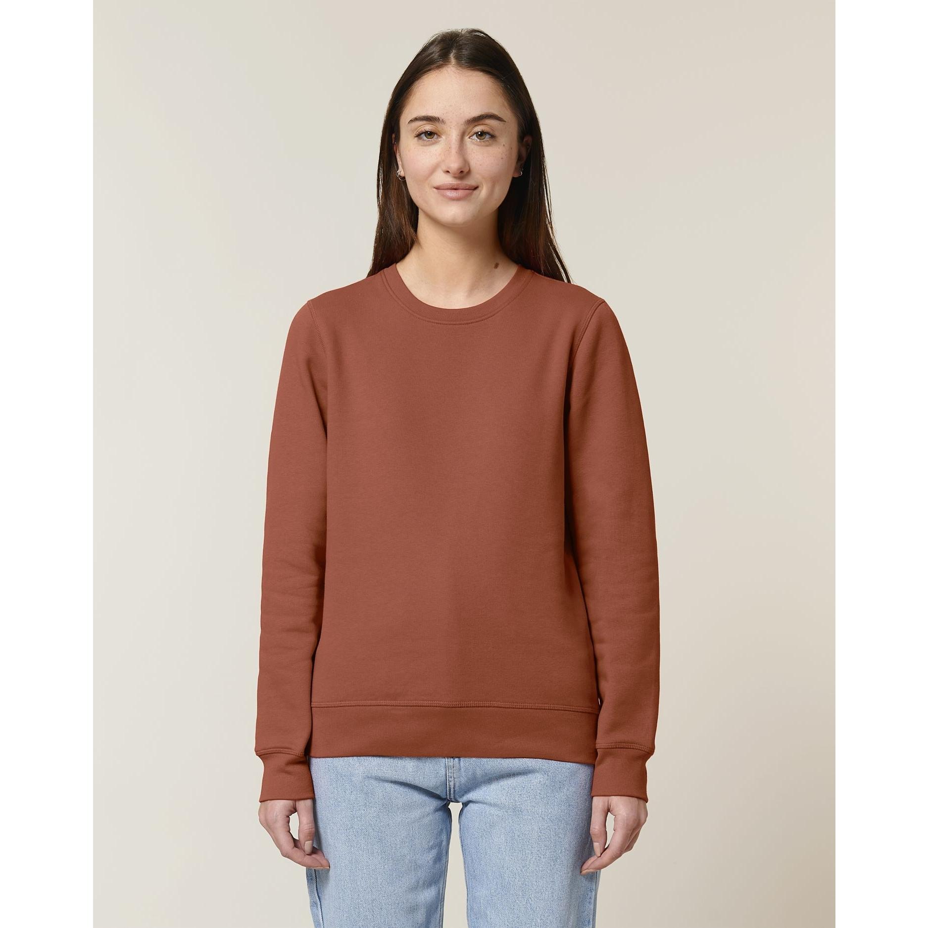 Bluză cu guler rotund Unisex Roller Heritage Brown 2XS