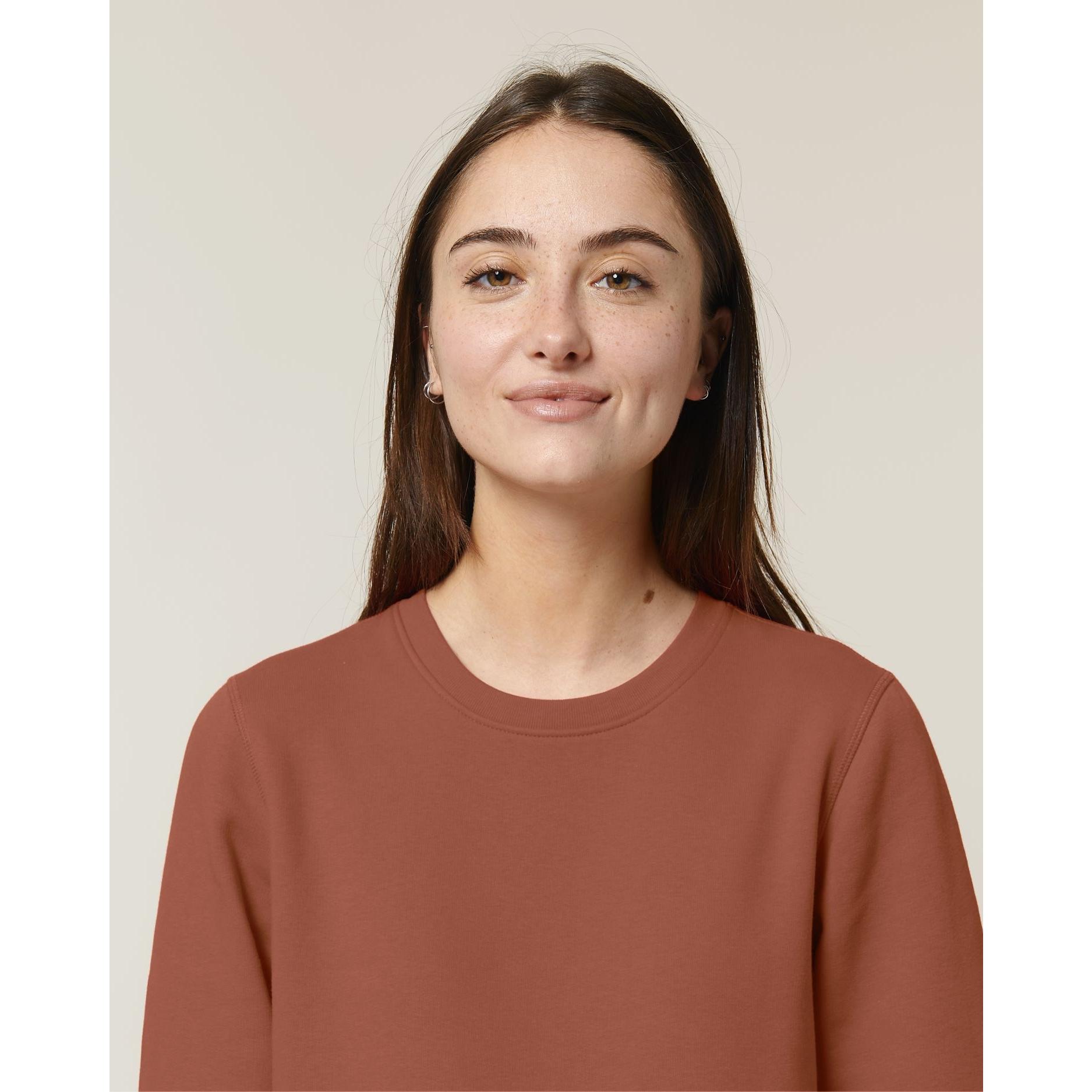 Bluză cu guler rotund Unisex Roller Heritage Brown 2XS
