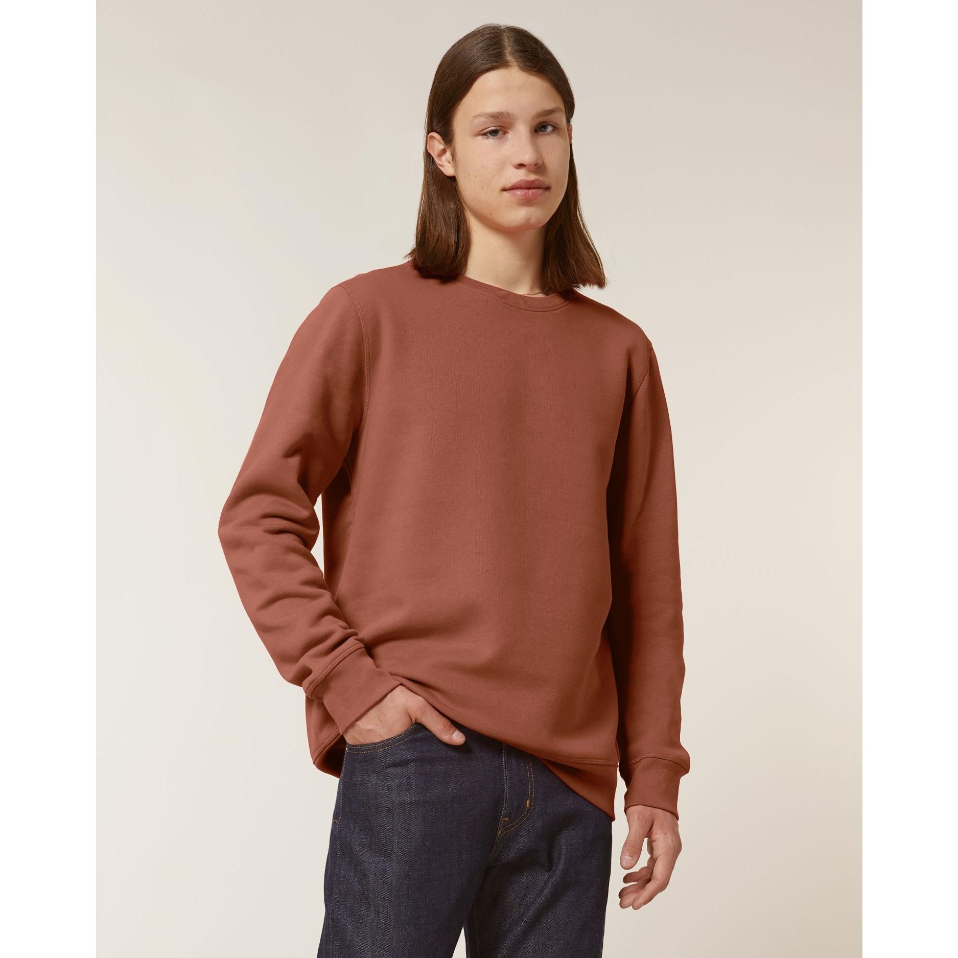 Bluză cu guler rotund Unisex Roller Heritage Brown 2XS