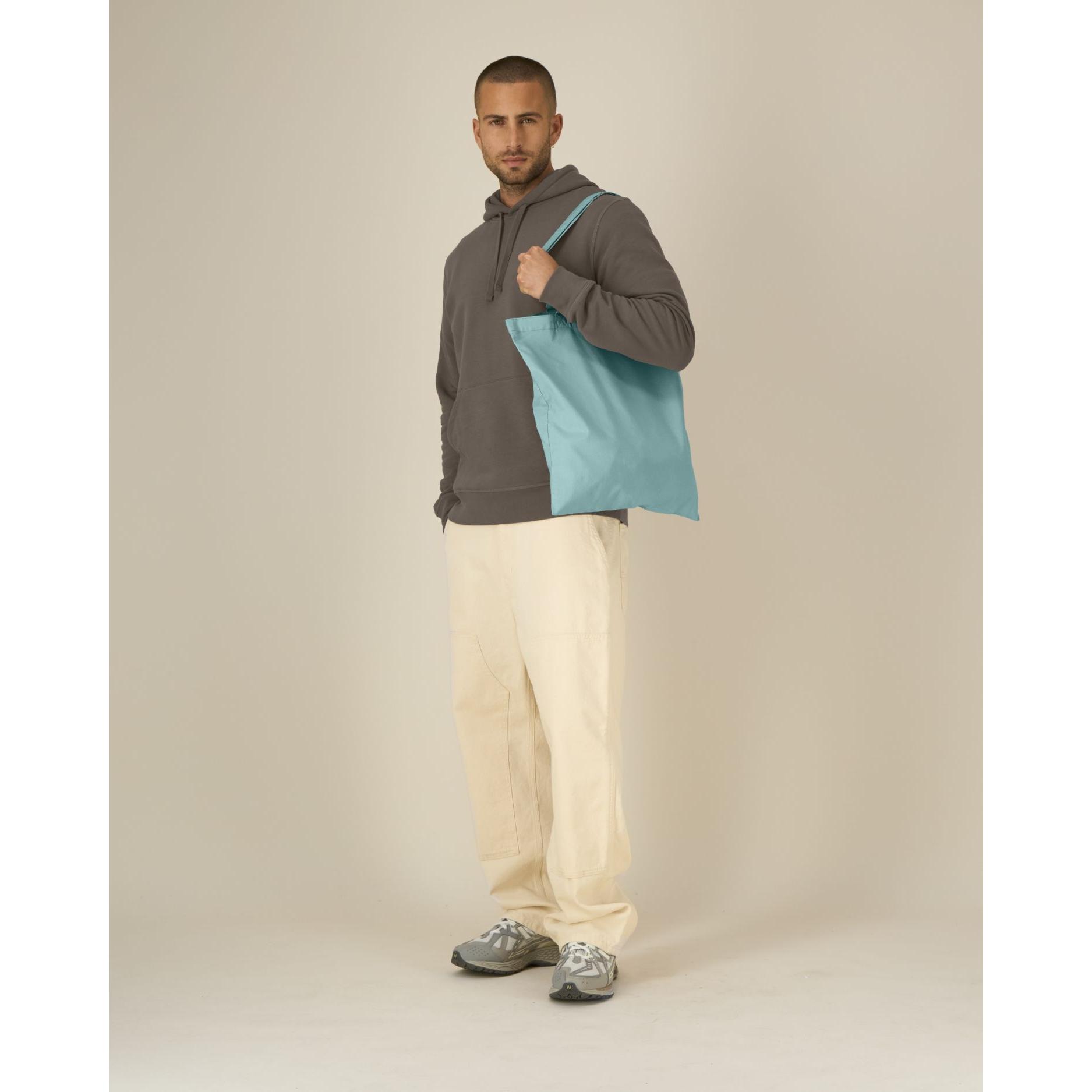 Geantă de mână Unisex Light Tote  Teal Monstera