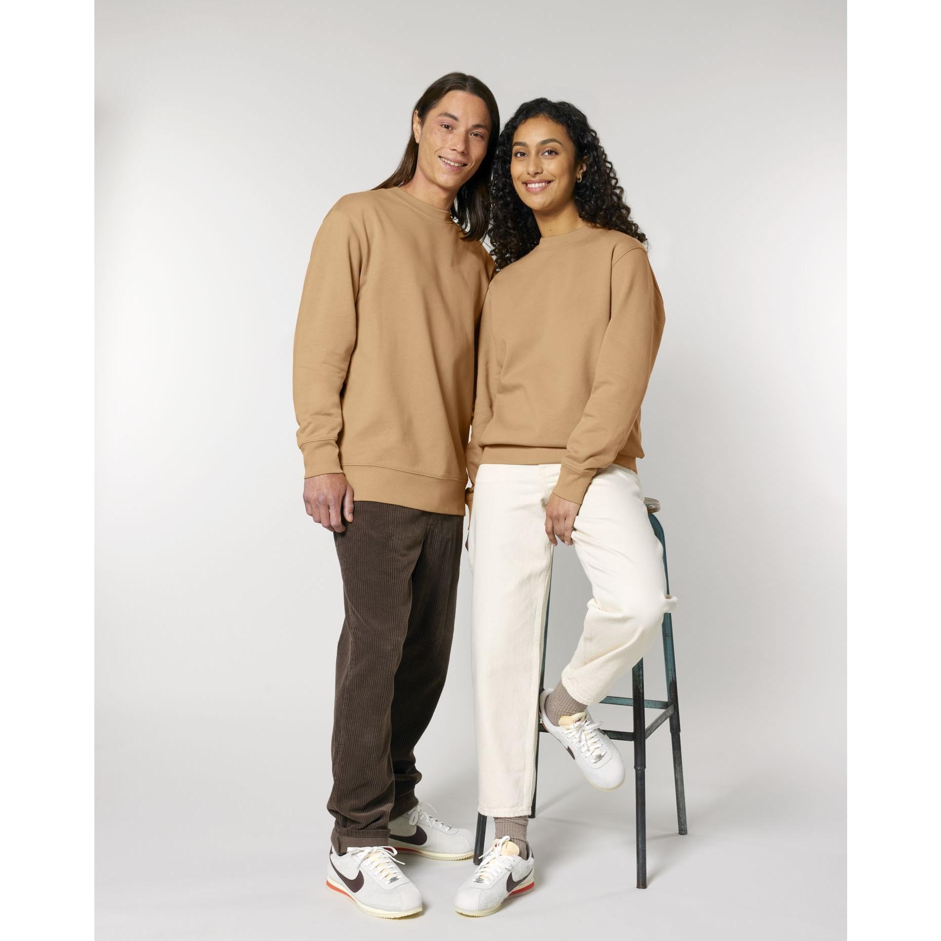 Bluză cu guler rotund Unisex Changer 2.0 Latte 2XS
