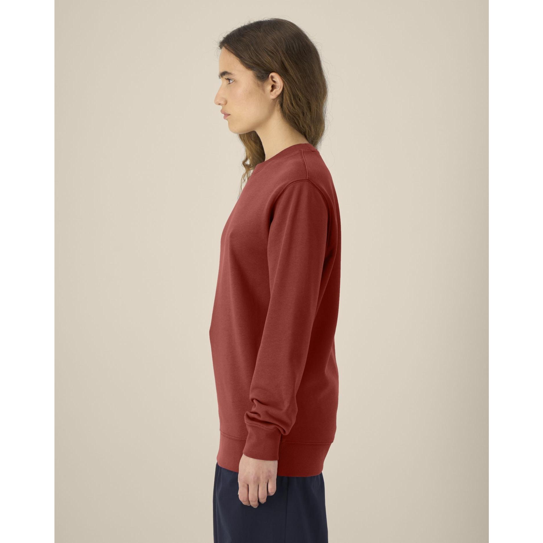 Bluză cu guler rotund Unisex Changer 2.0 Earthy Red L