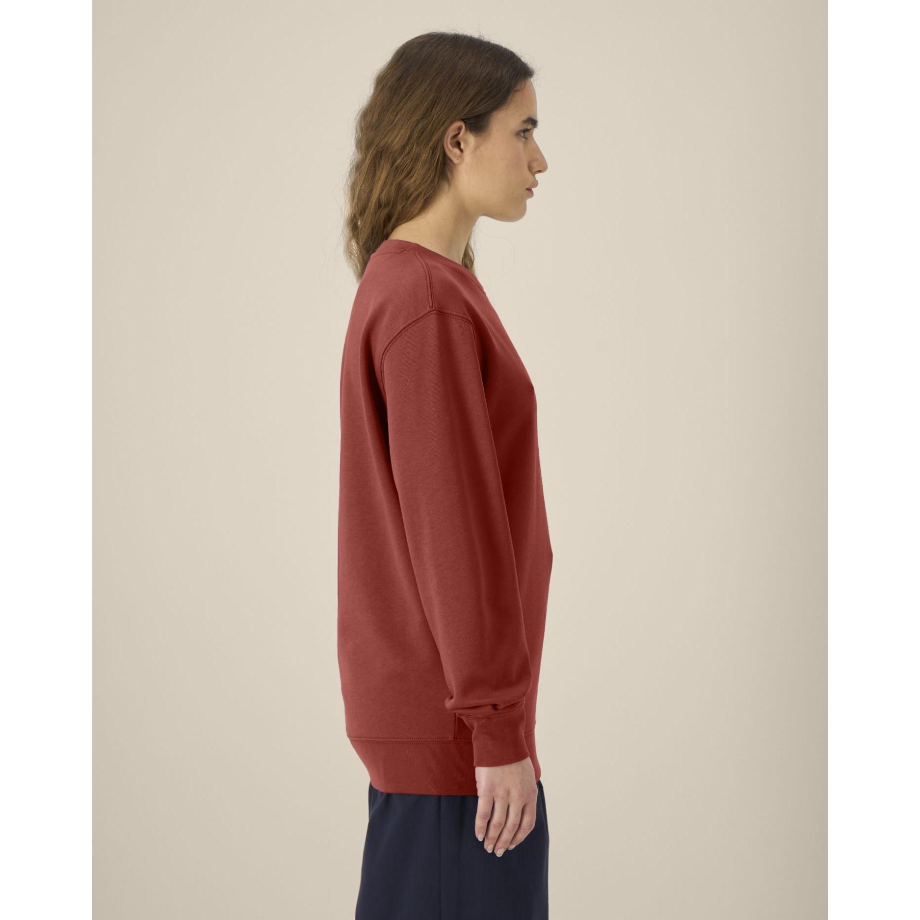 Bluză cu guler rotund Unisex Changer 2.0 Earthy Red L