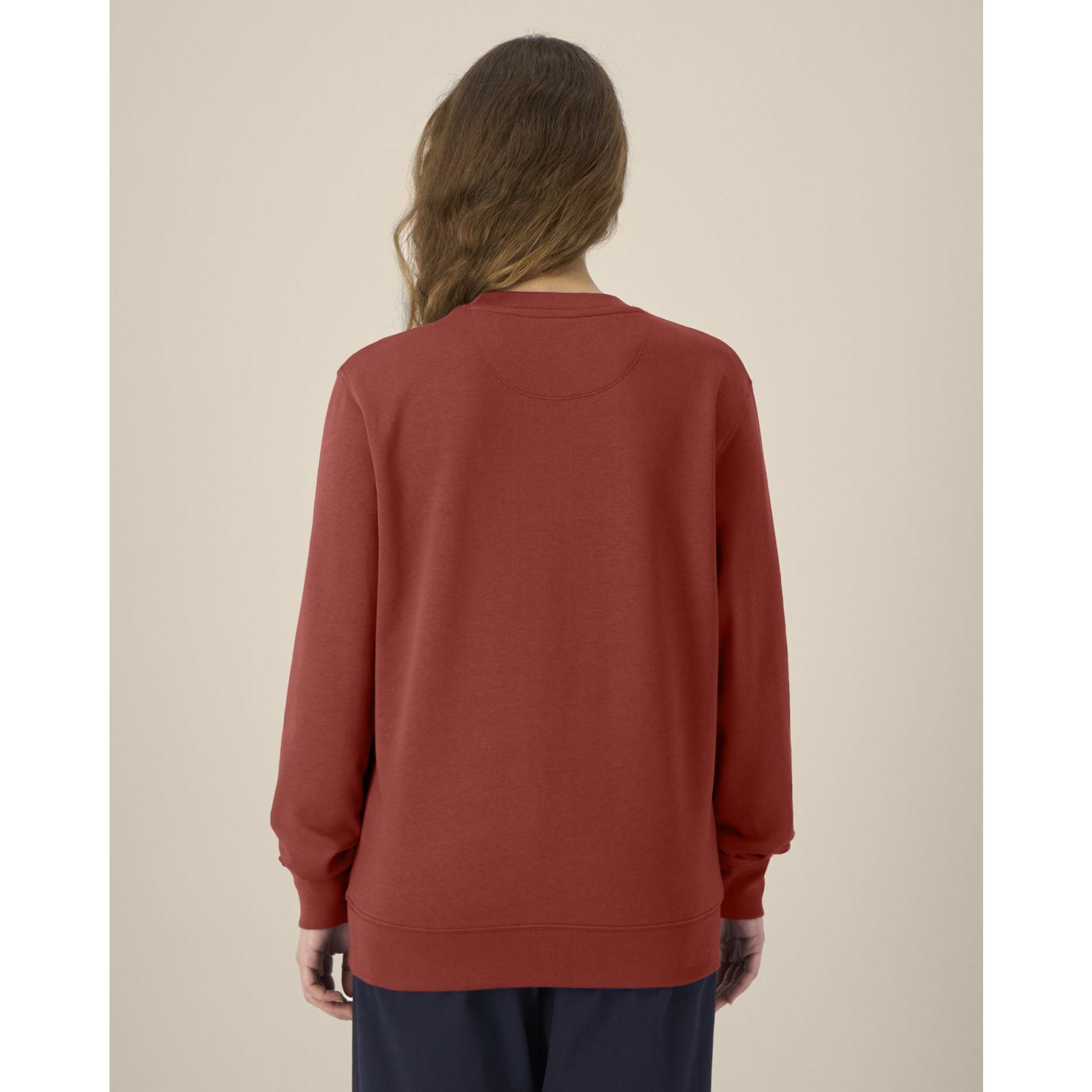 Bluză cu guler rotund Unisex Changer 2.0 Earthy Red L