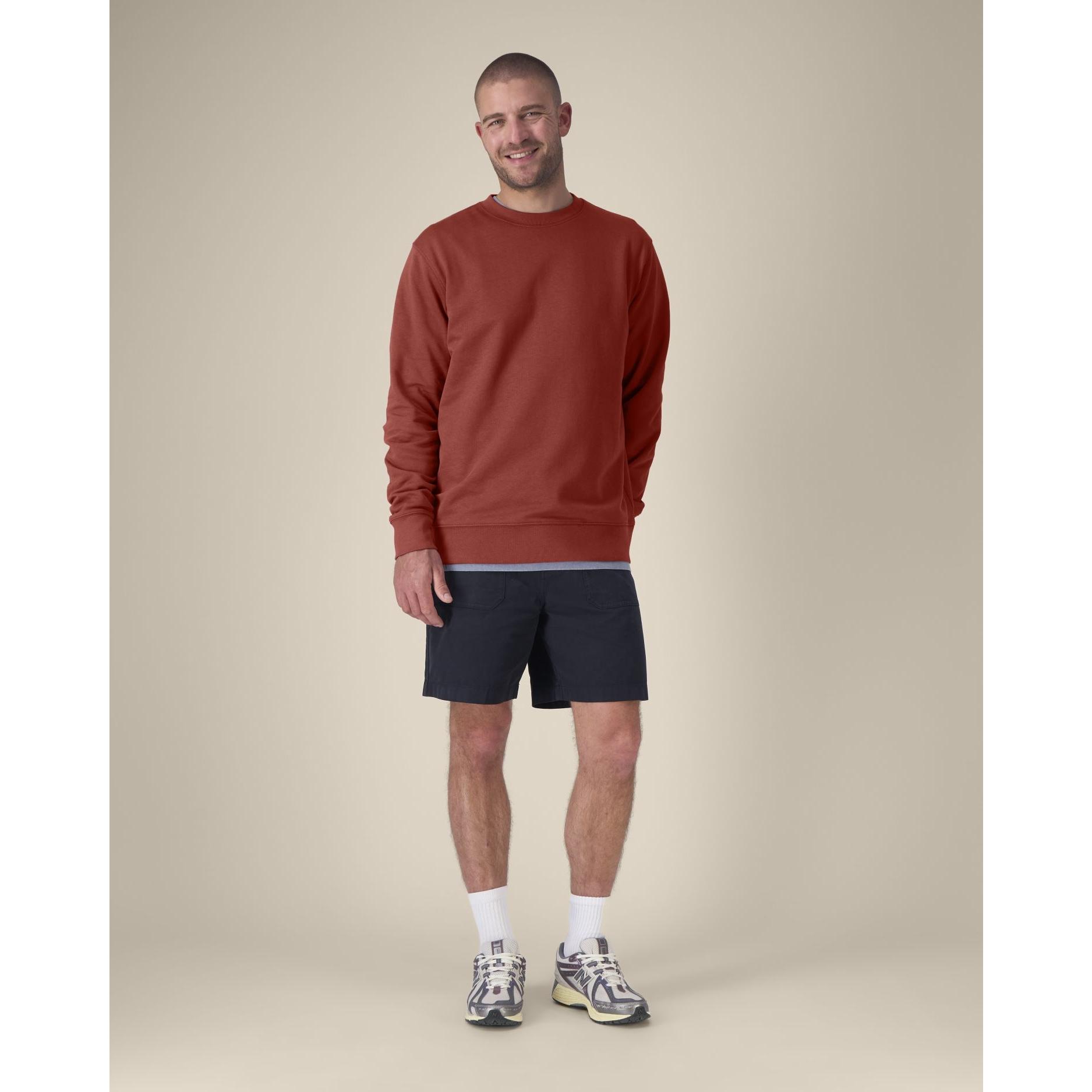 Bluză cu guler rotund Unisex Changer 2.0 Earthy Red L