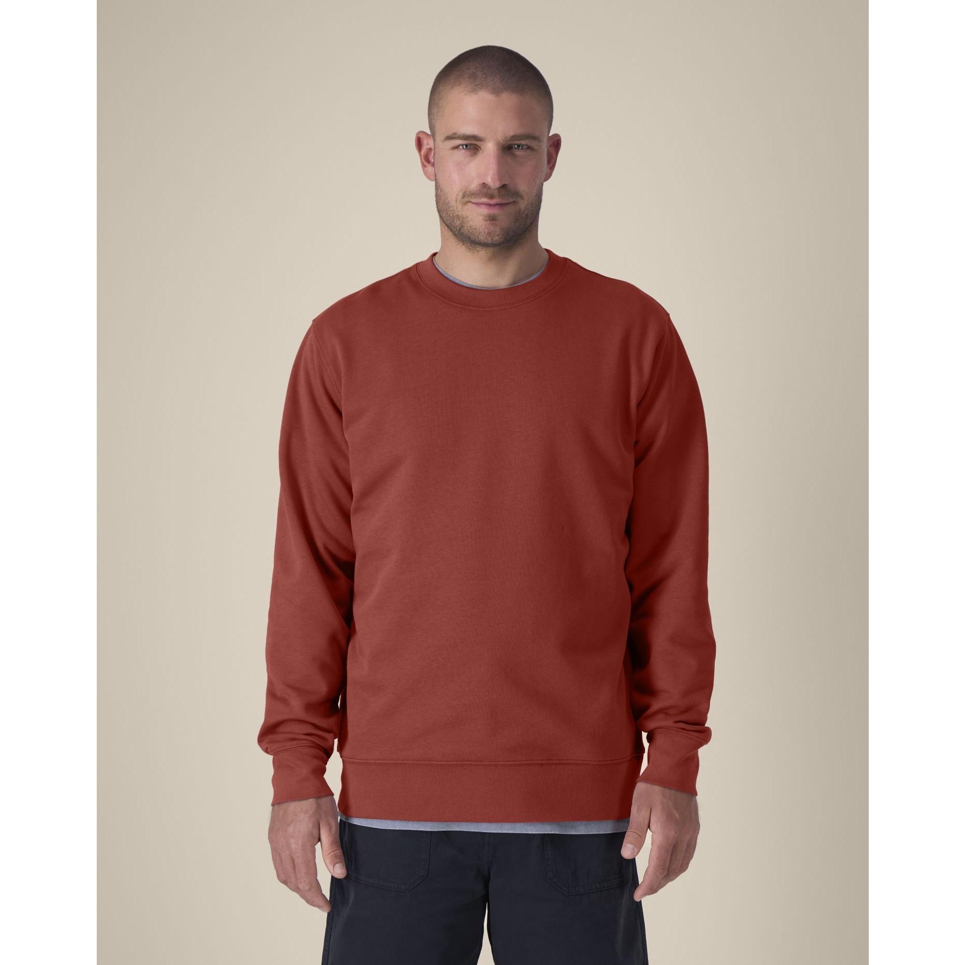 Bluză cu guler rotund Unisex Changer 2.0 Earthy Red L