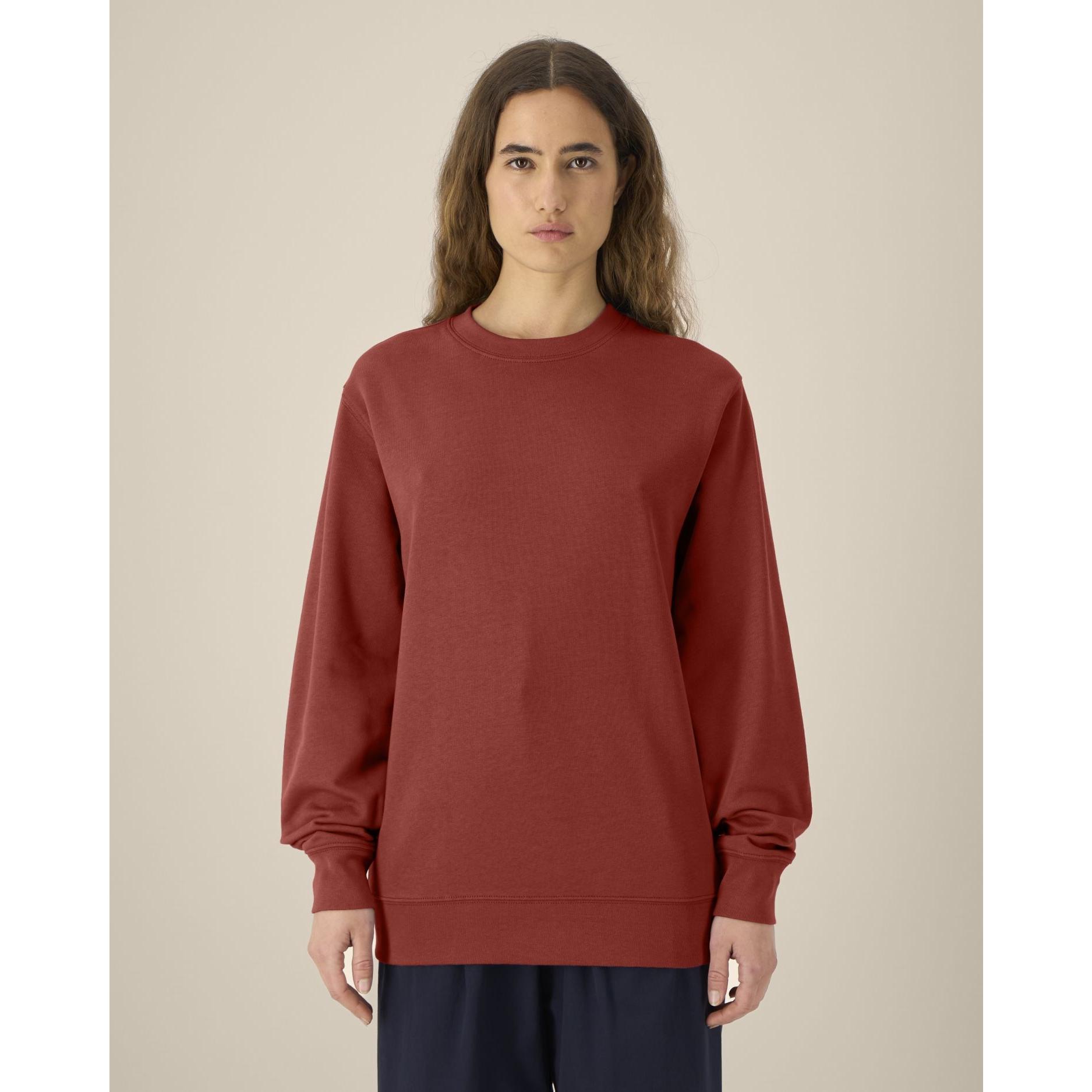 Bluză cu guler rotund Unisex Changer 2.0 Earthy Red L